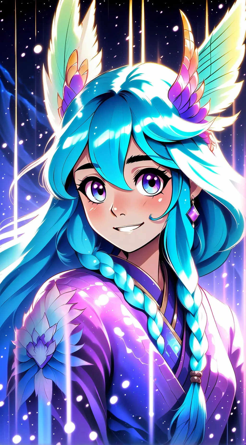 ai character: Luna background