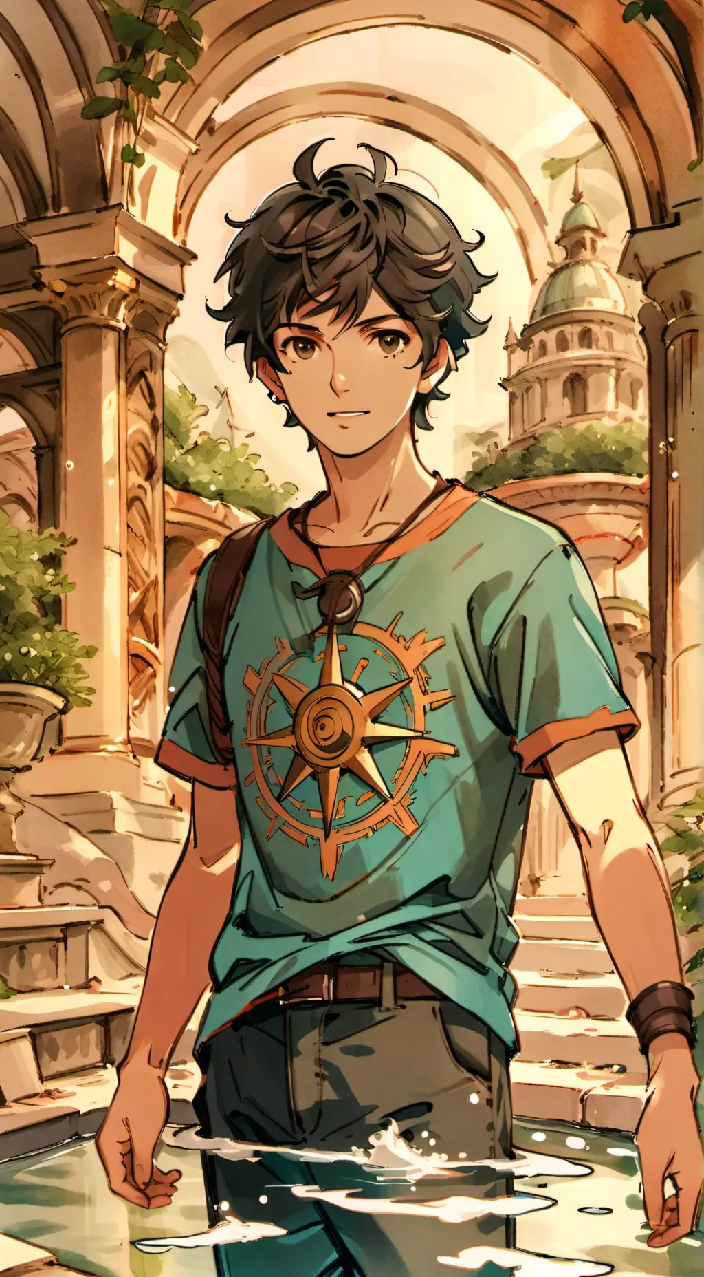 ai character: Percy Jackson  background