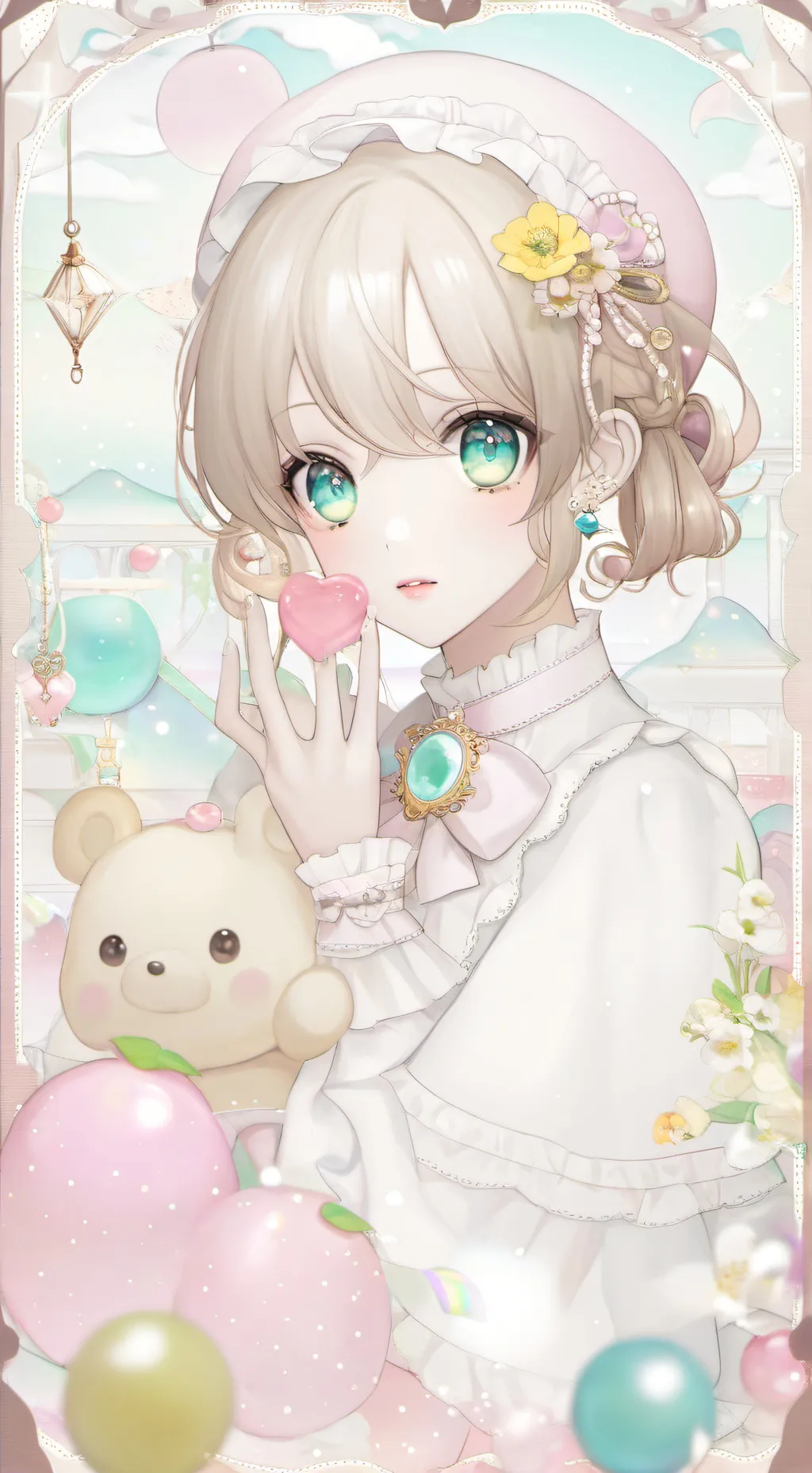 ai character: Lune background