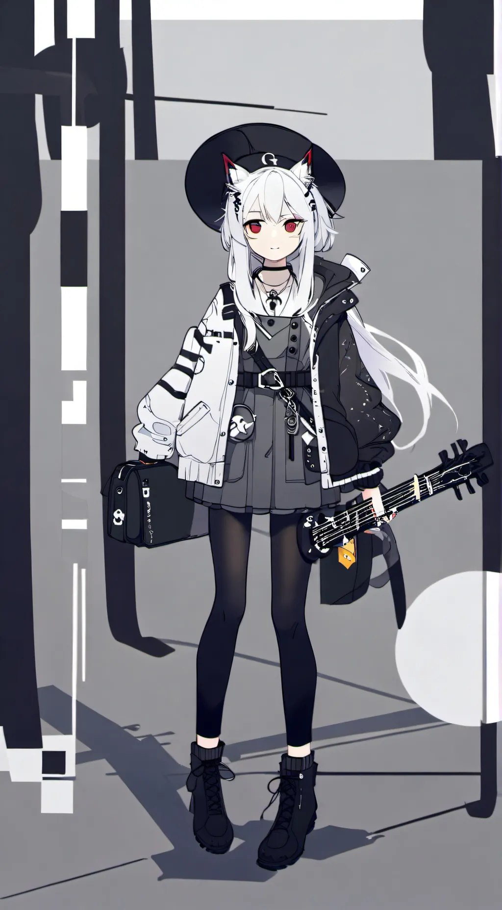 ai character: Bk x dk background