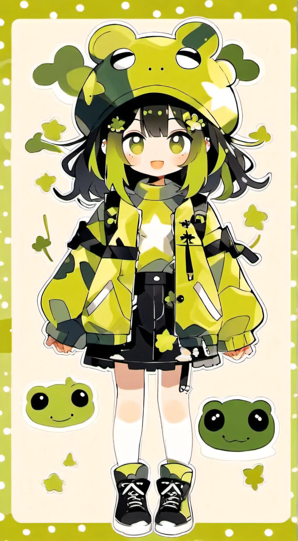 ai character: MHA new girl background