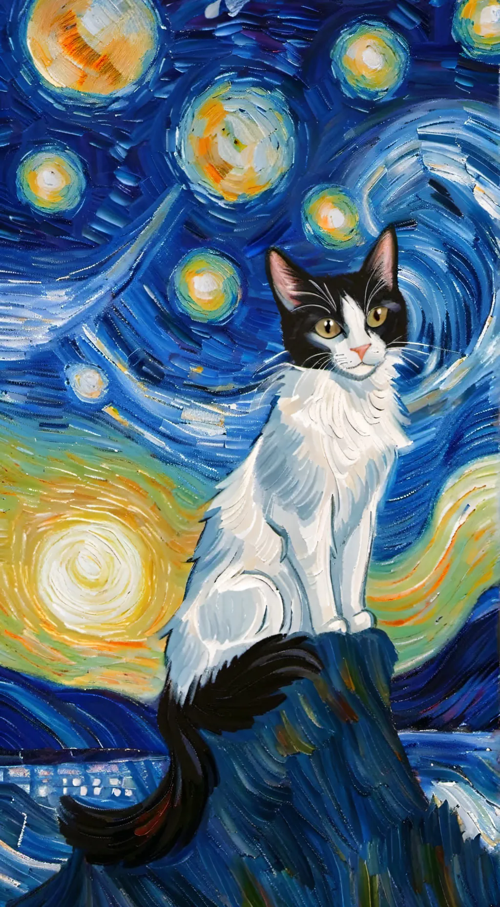 ai character: кот background