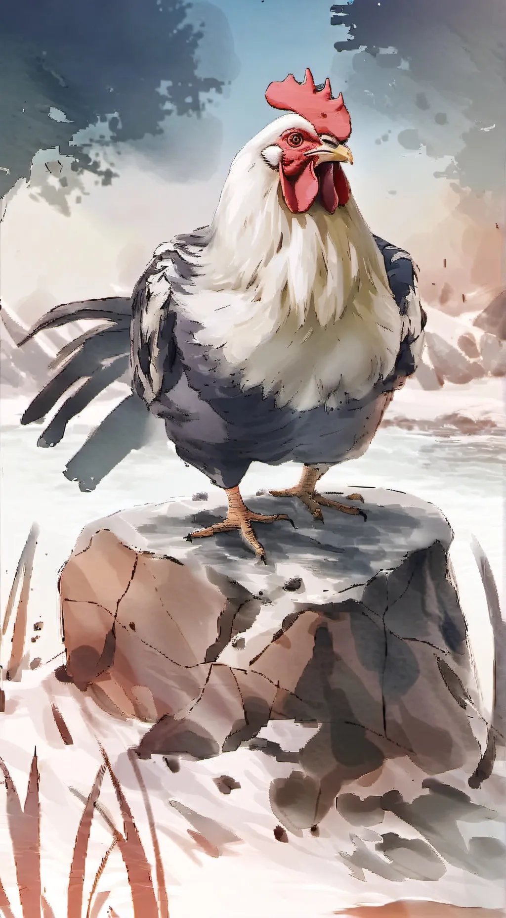 ai character: pollo asado background