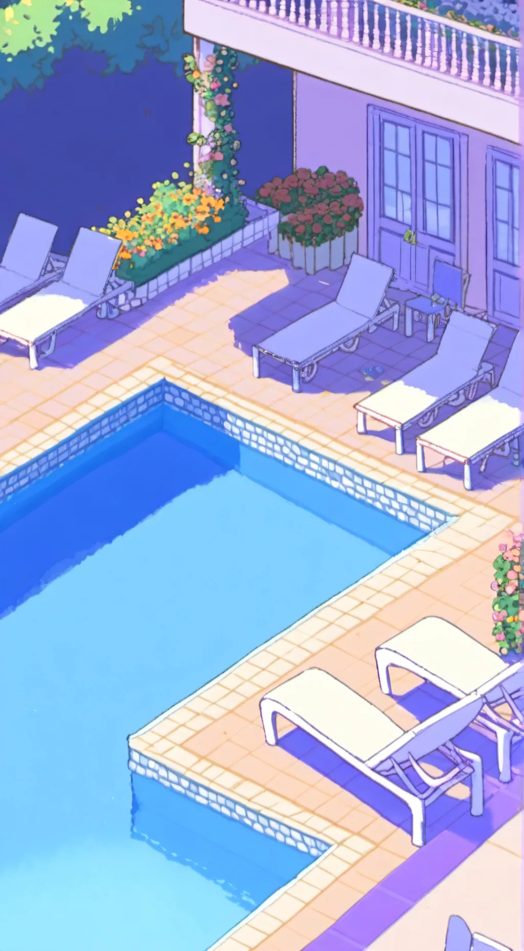 ai character: MHA POOL background