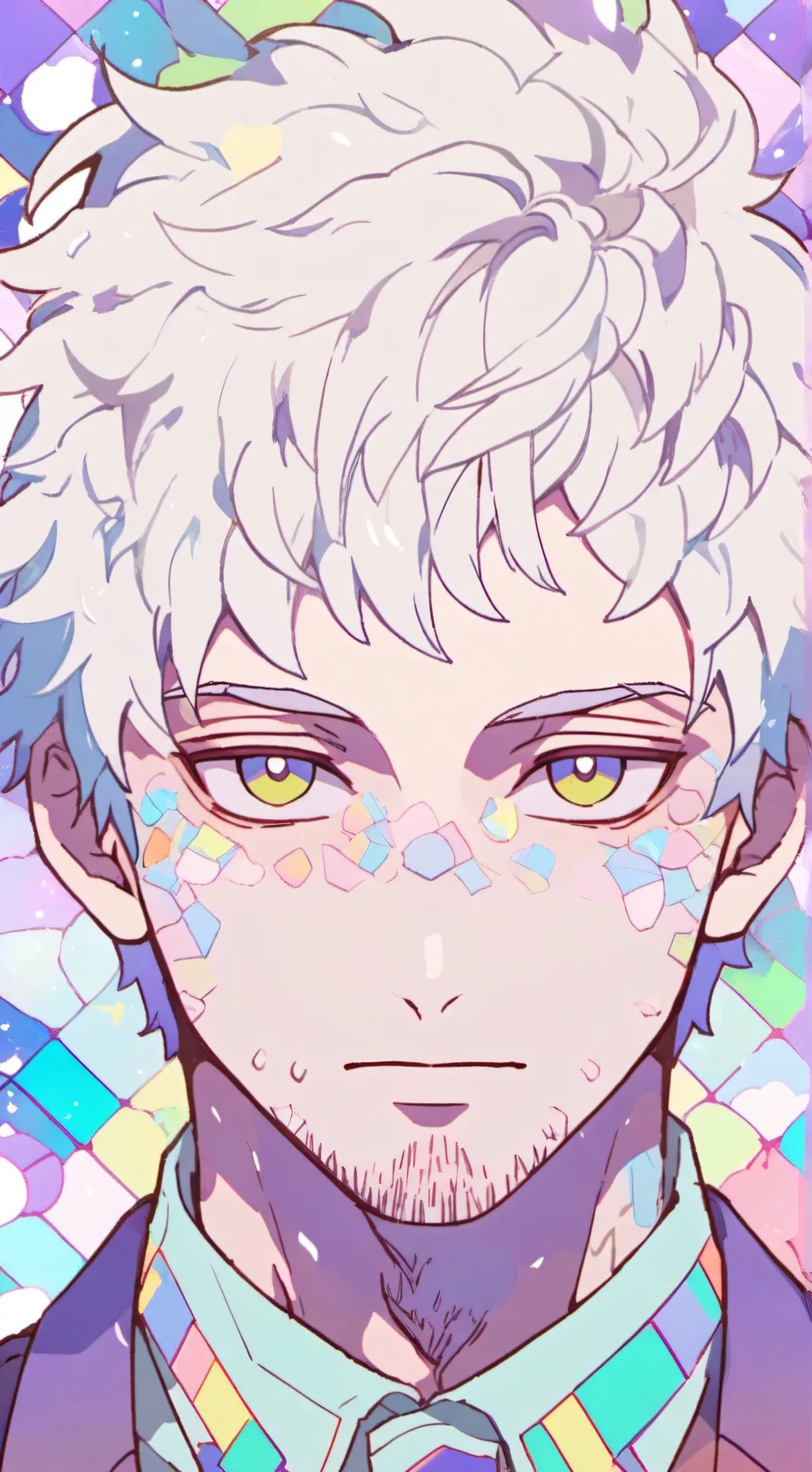 ai character: dw but dandy loveu background