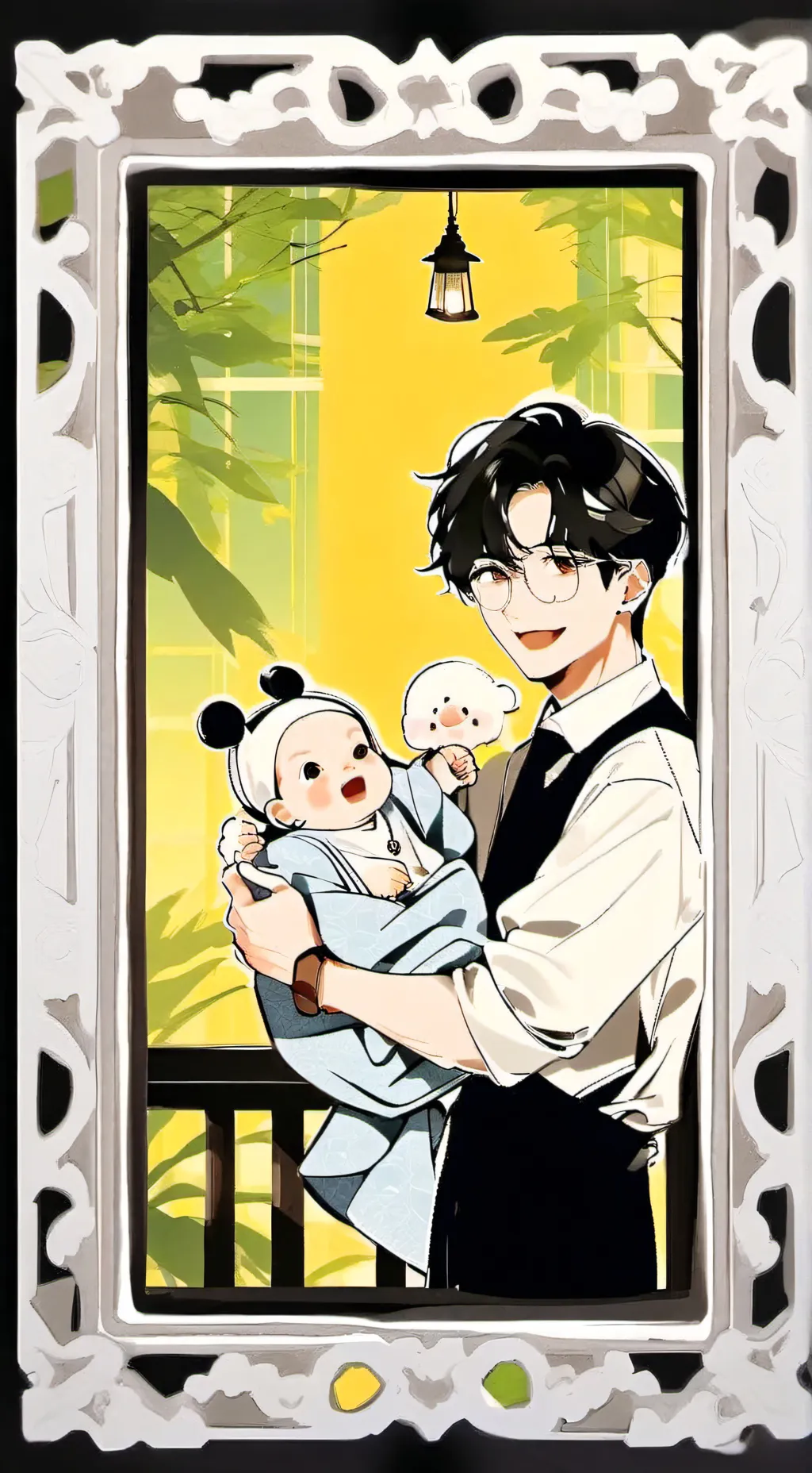 ai character: Pranking the baby background
