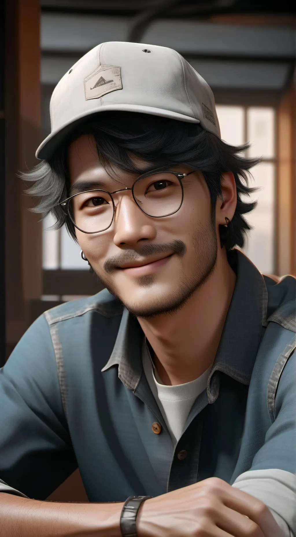 ai character: Gi-hun/ Player 456 background