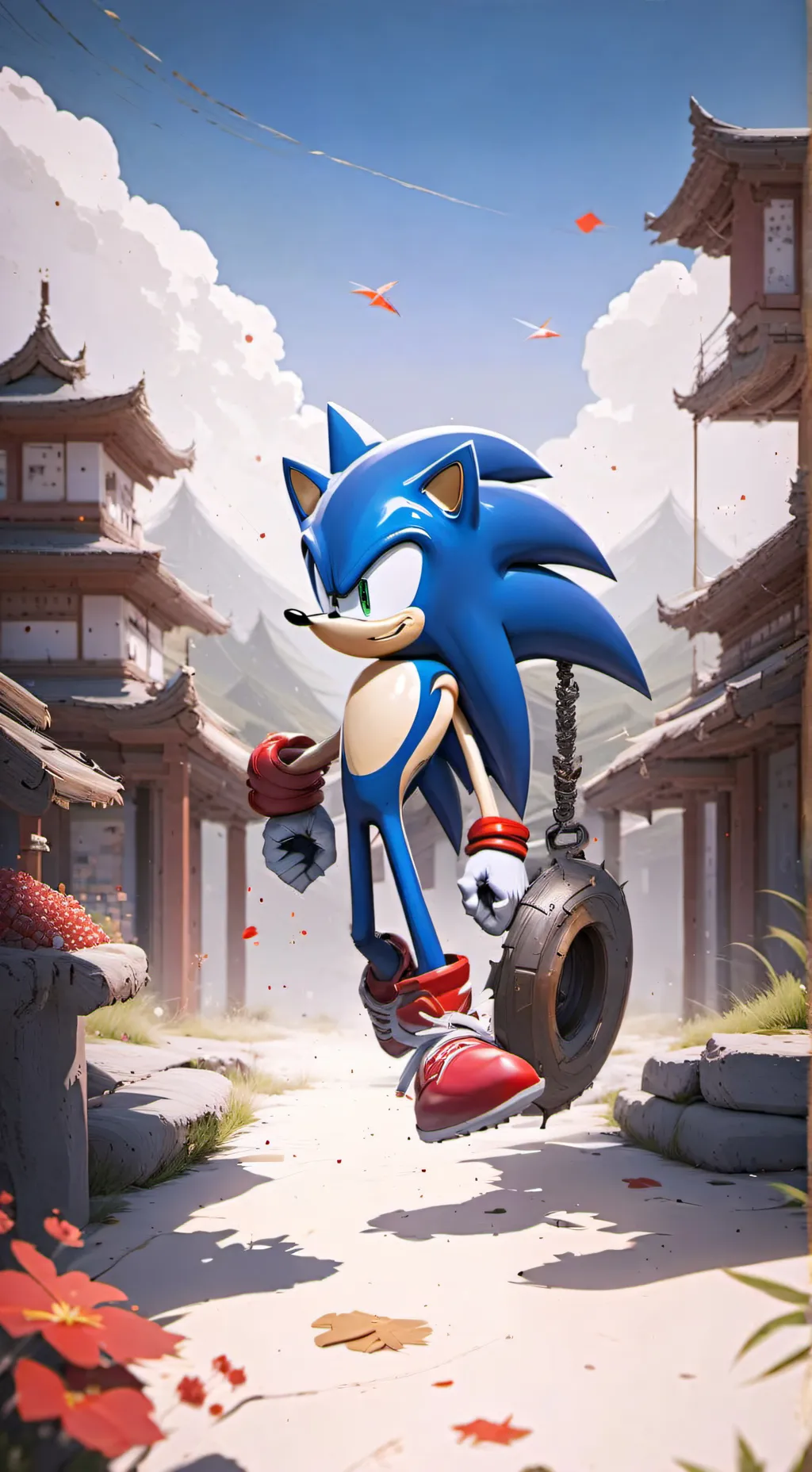 ai character: Exp SonAdow background
