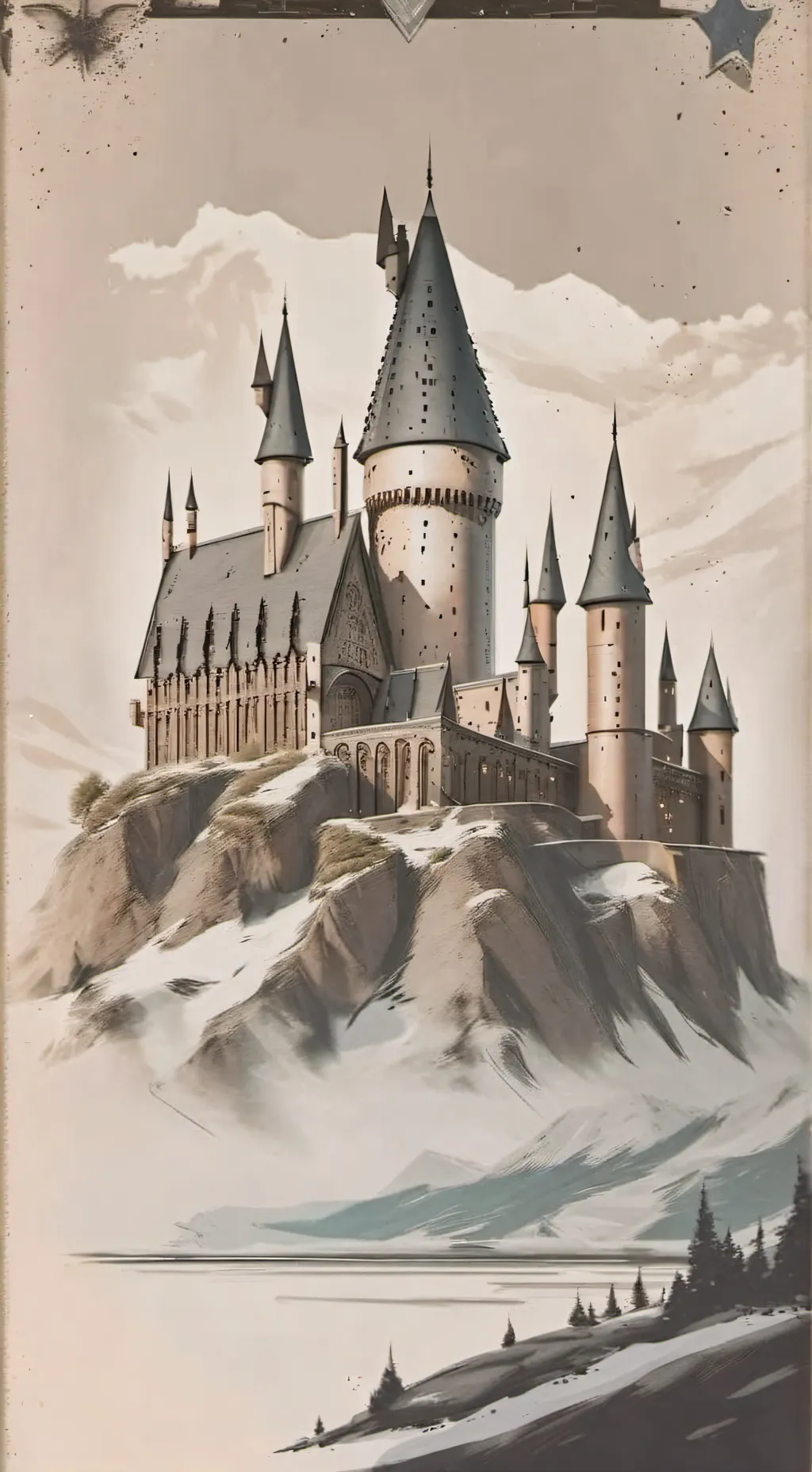 ai character: • ' Hogwarts ' •  background