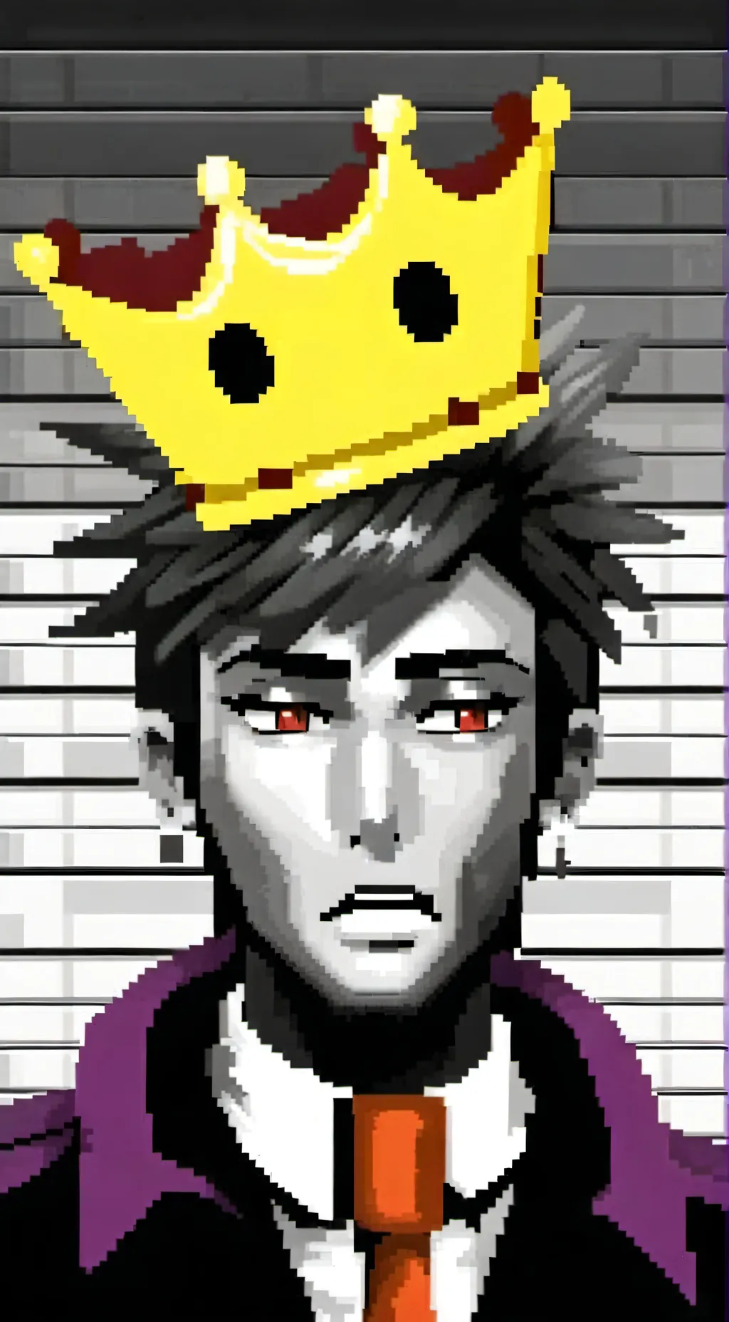 ai character: The Digital King background