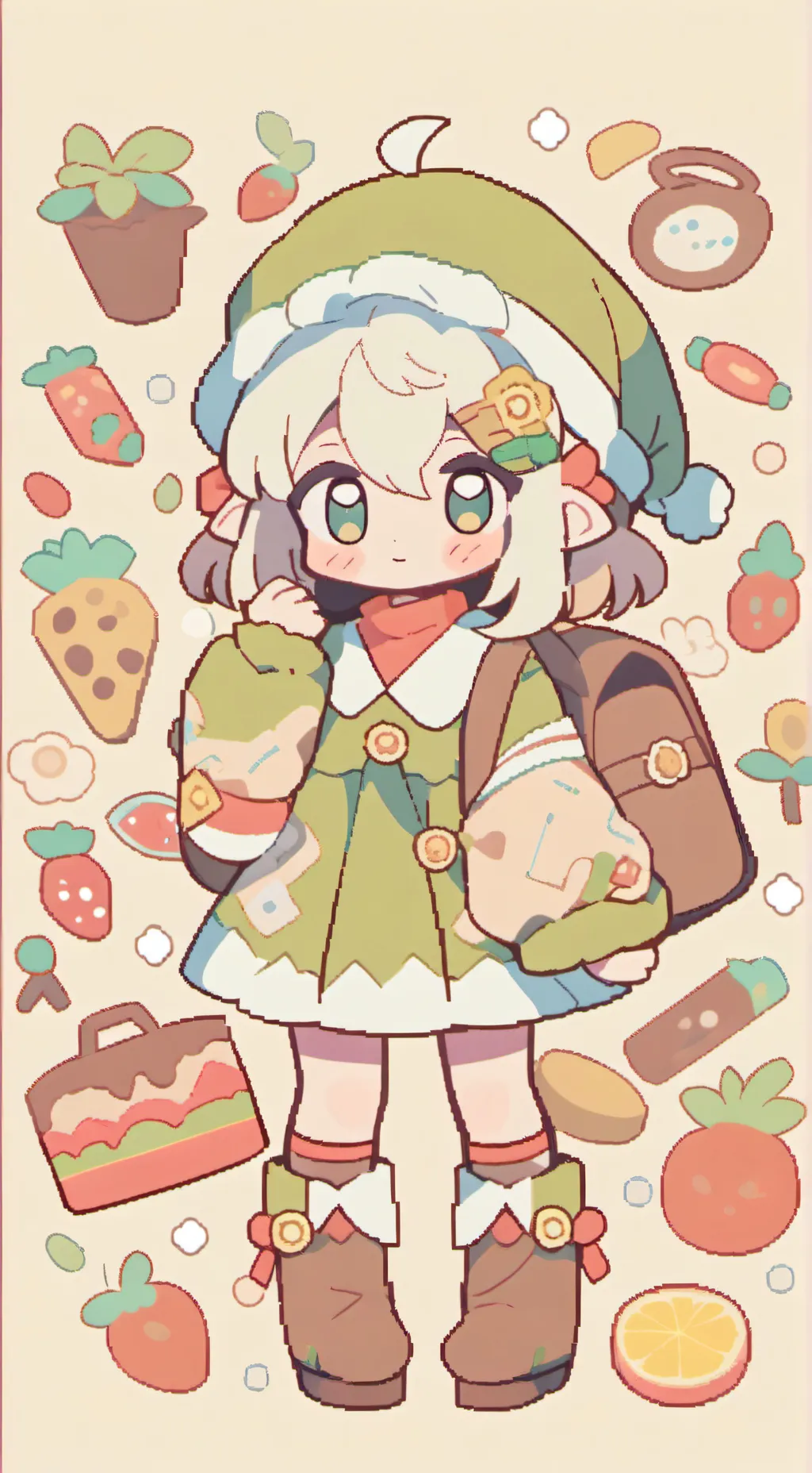 ai character: ☆🄵🅁🅄🄸🅃🄲🄰🄺🄴☆ background