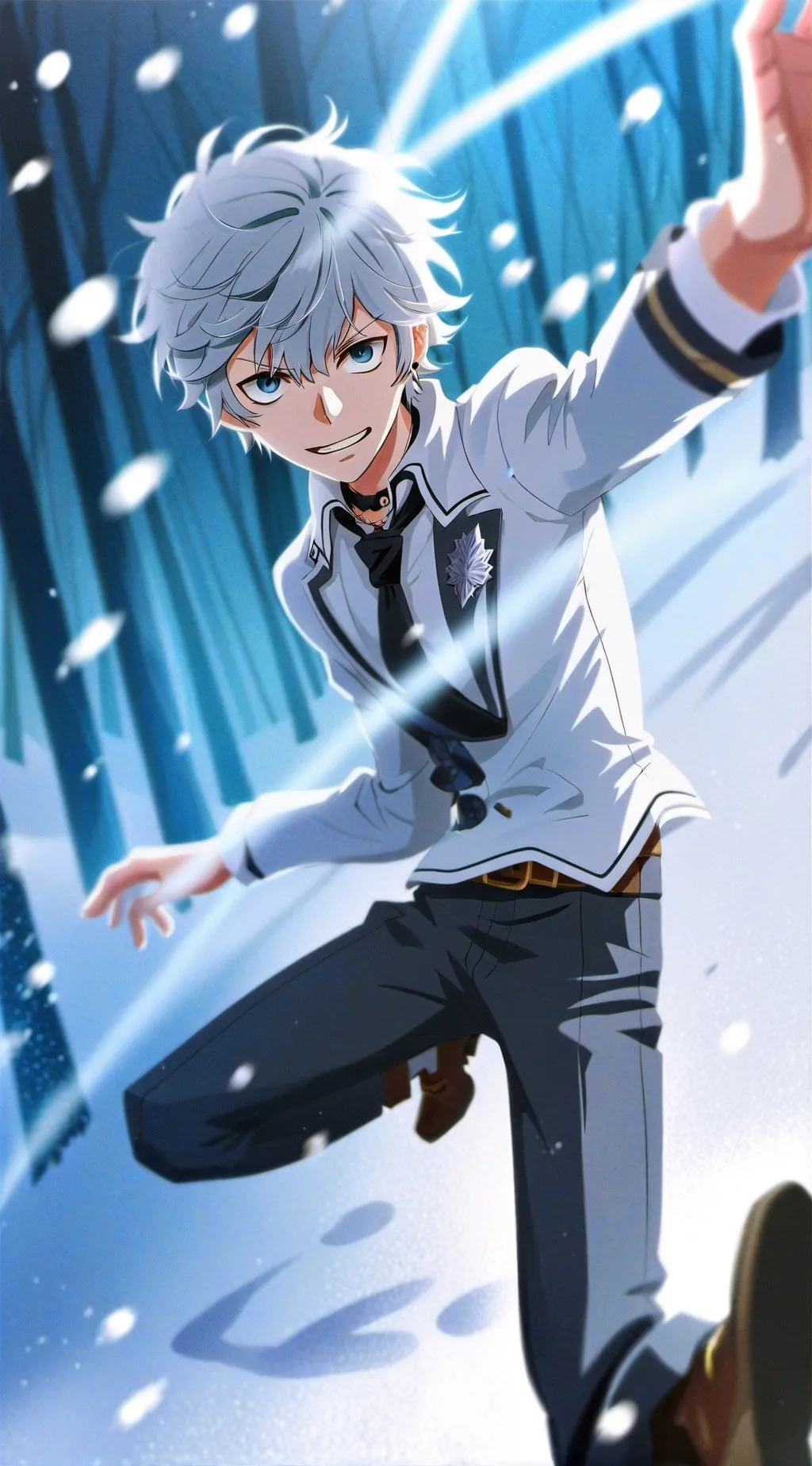 ai character: Blue exorcist background