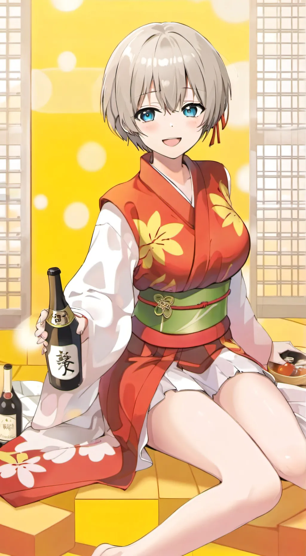 ai character: Miki  (oc) background