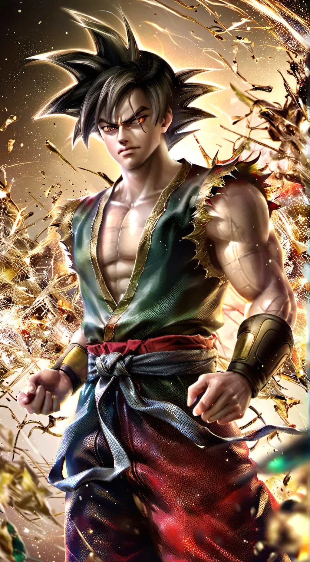 ai character: Goku  background