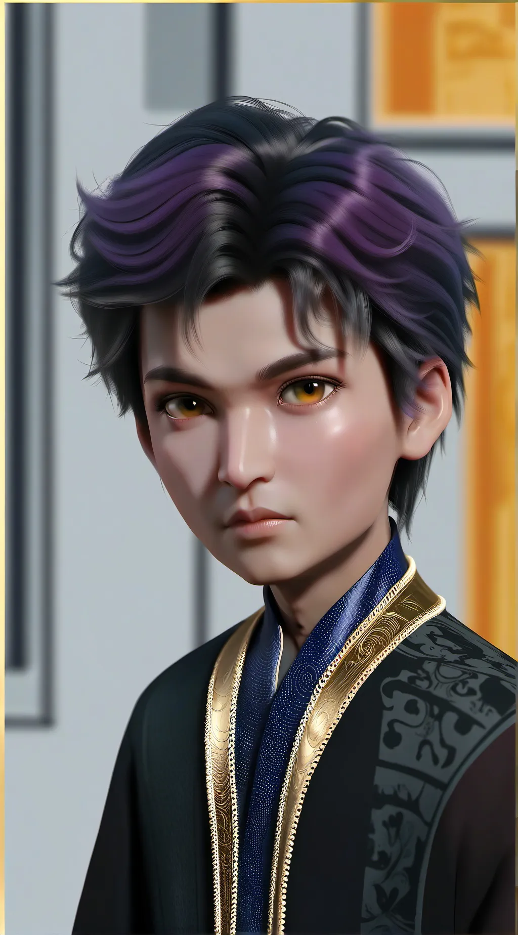 ai character: Thanos  background