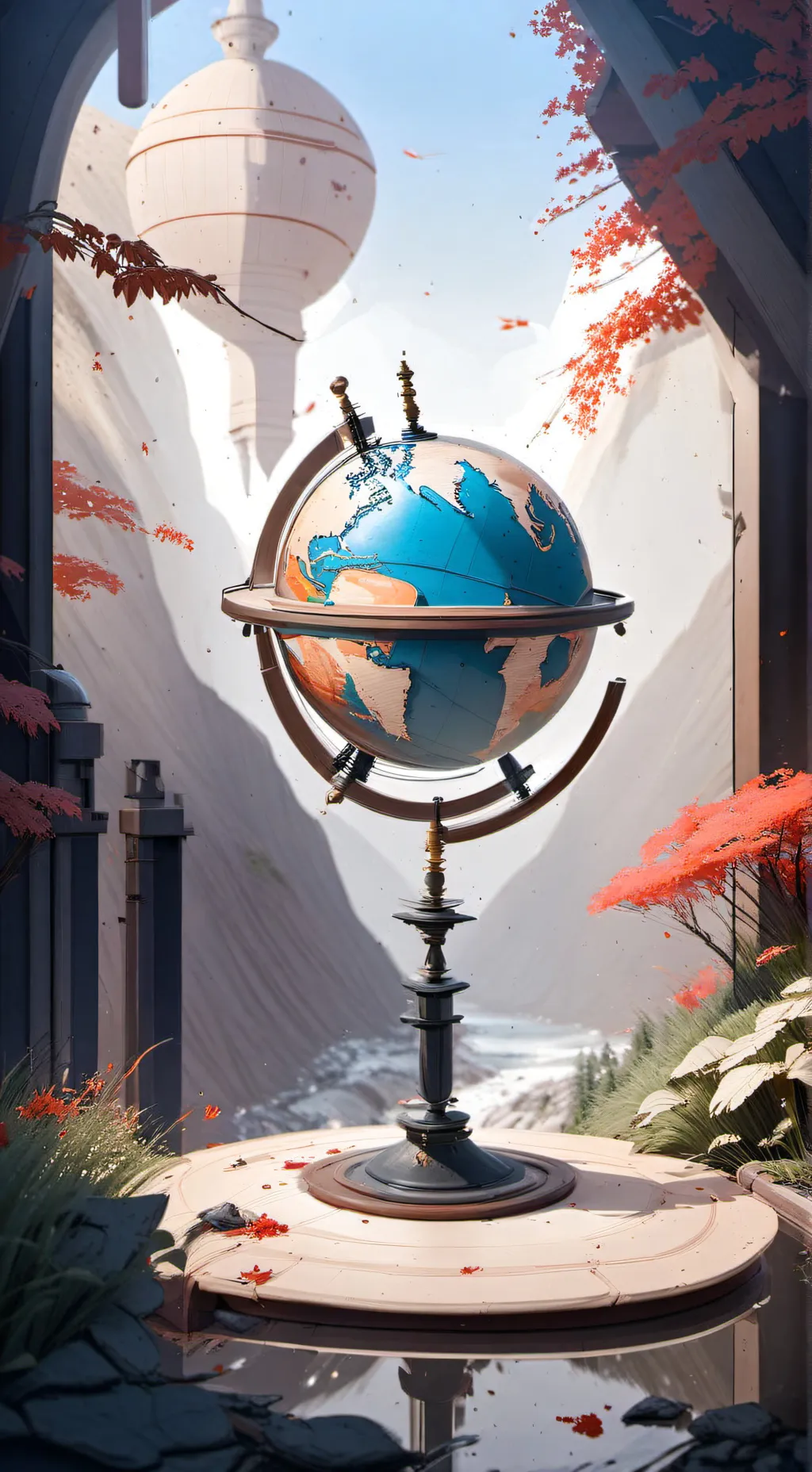 ai character: CH Antarctica background