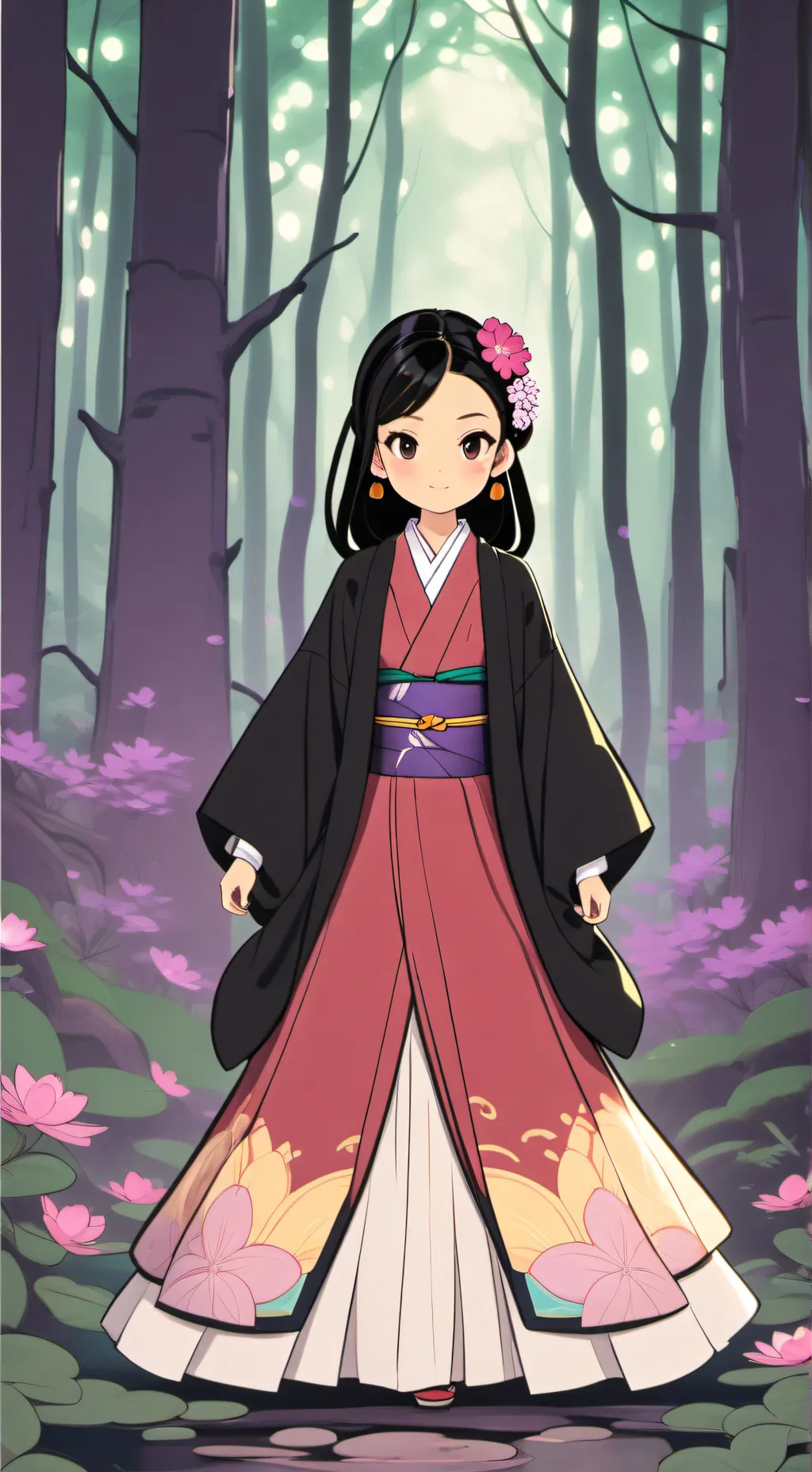 ai character: Nezuko🎋 background