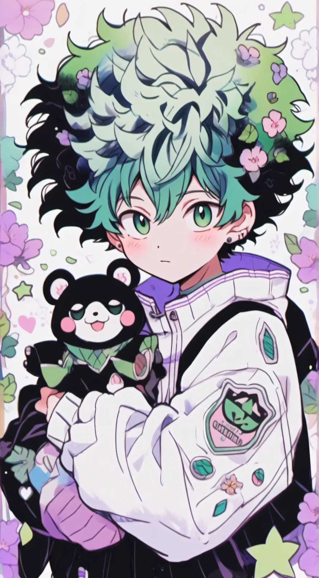ai character: Deku Midoriya background