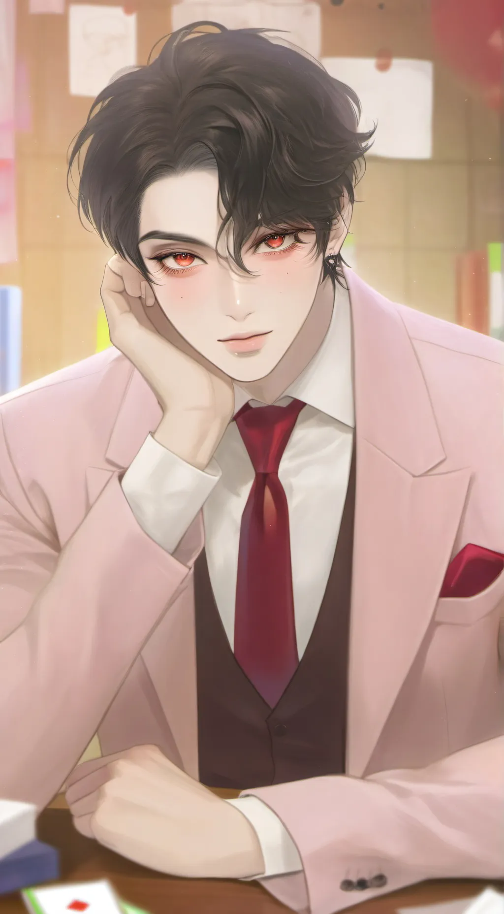ai character: Hyong-un  background