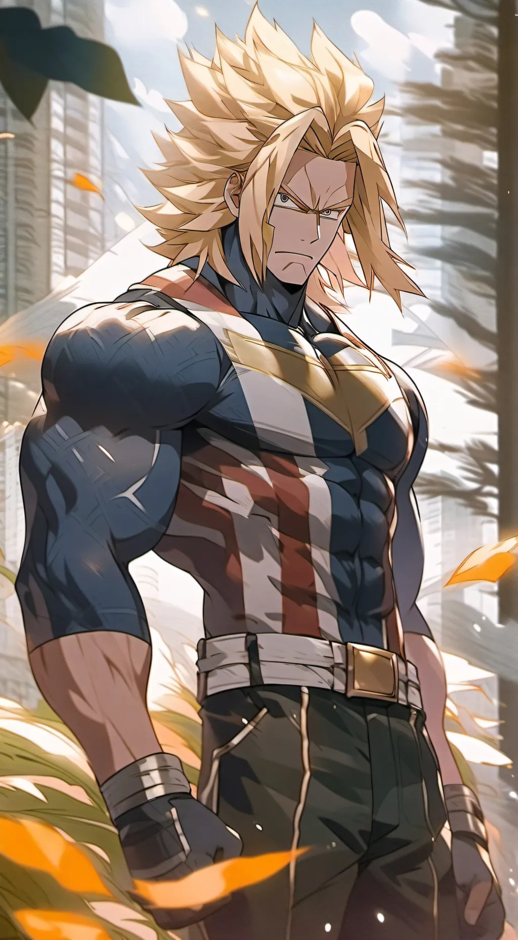 ai character: All Might background