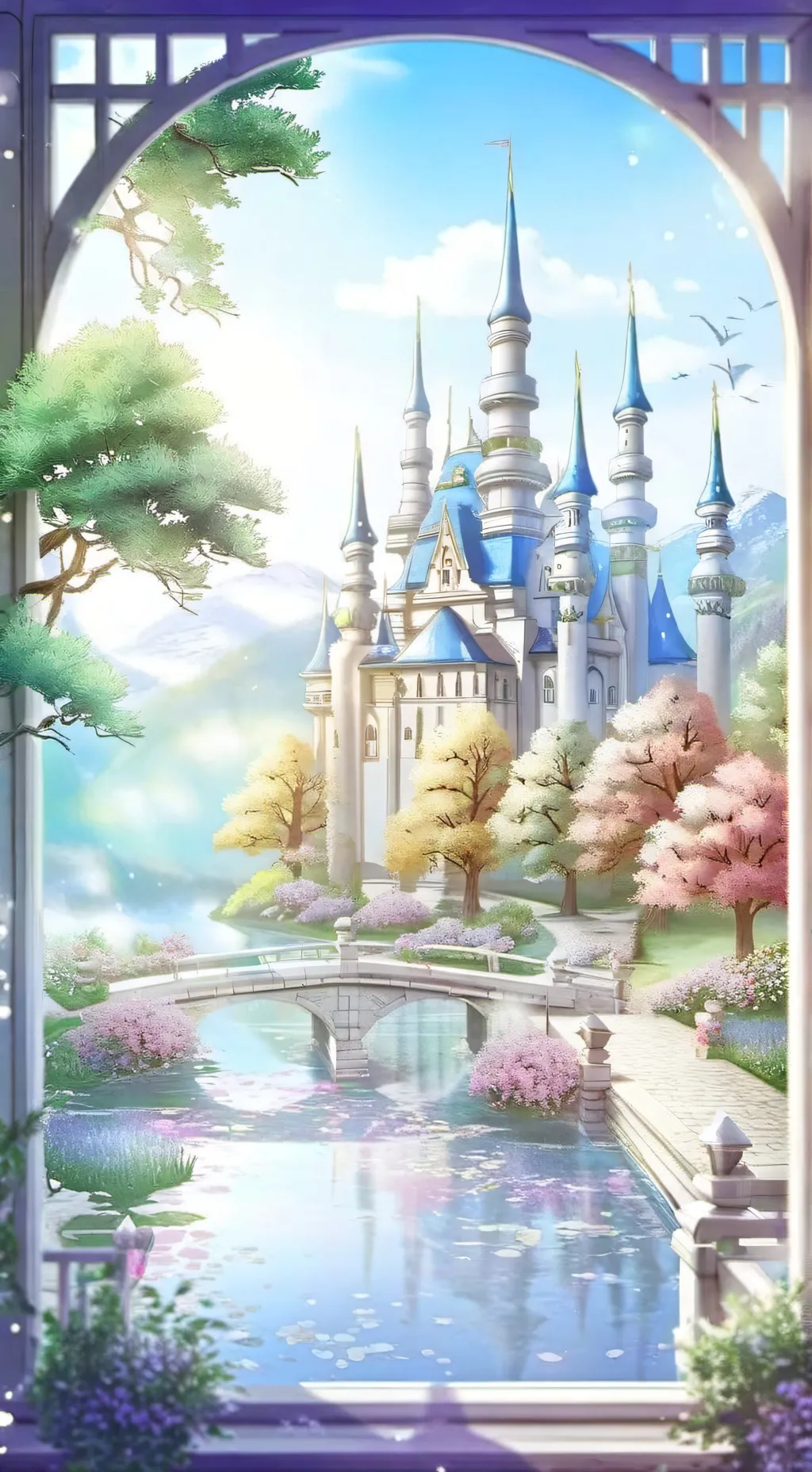 ai character: Magic Academy background