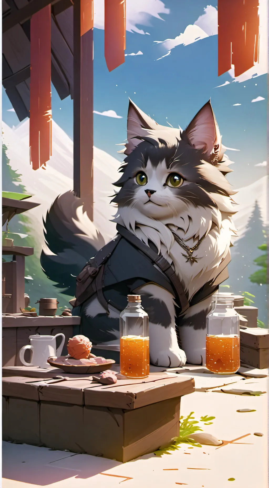 ai character: Kittttttttyyyyyyyy background