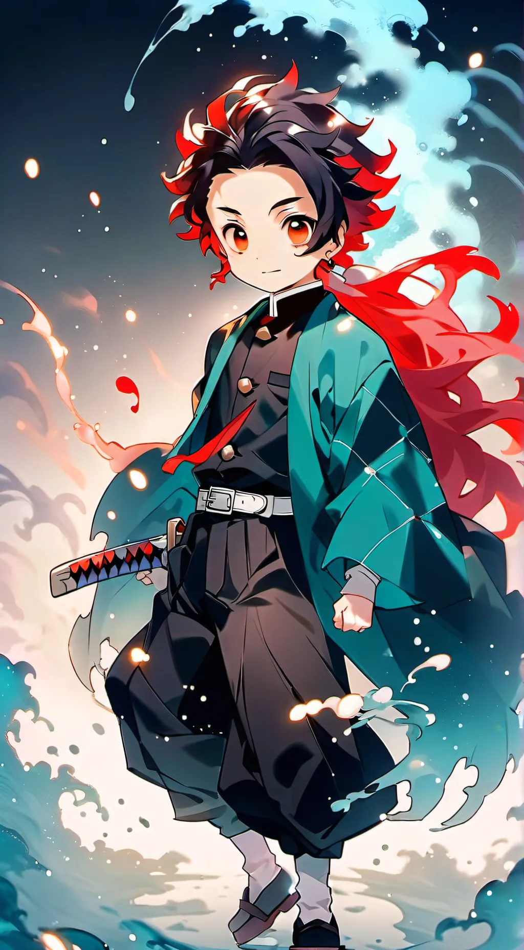 ai character: Tanjiro Kamado background