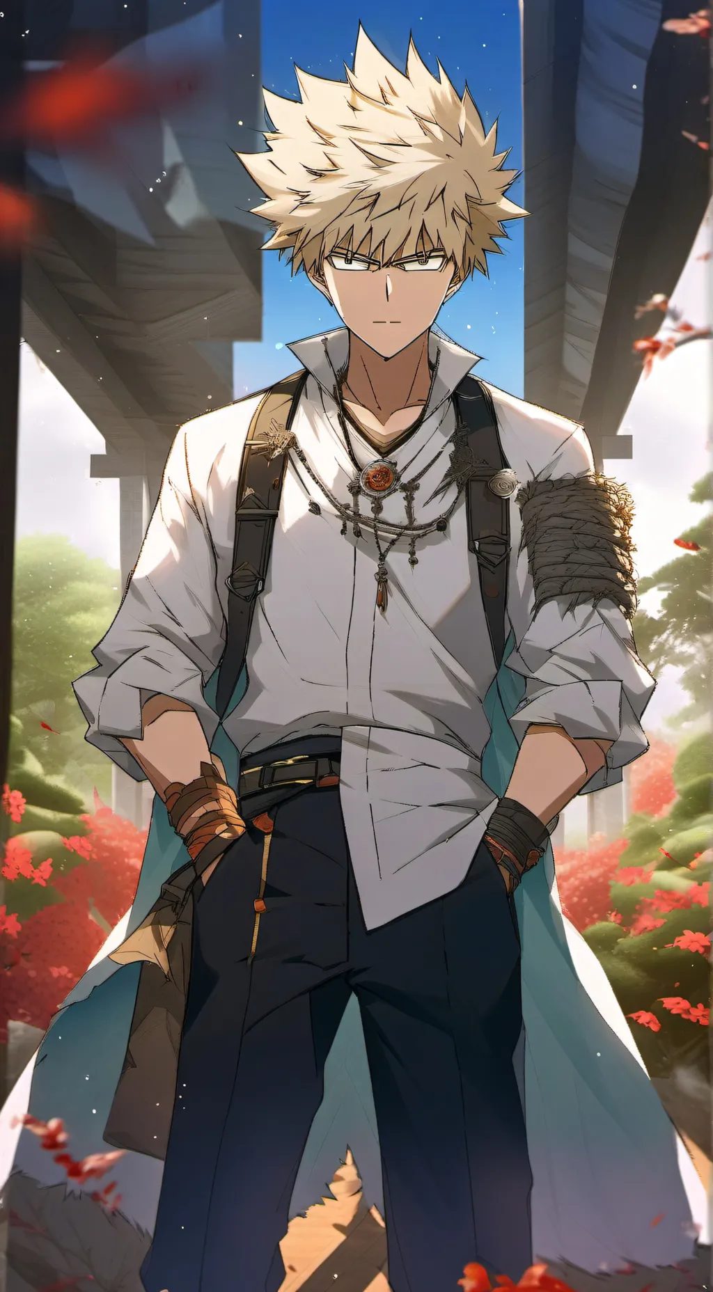ai character: Bakugo  background