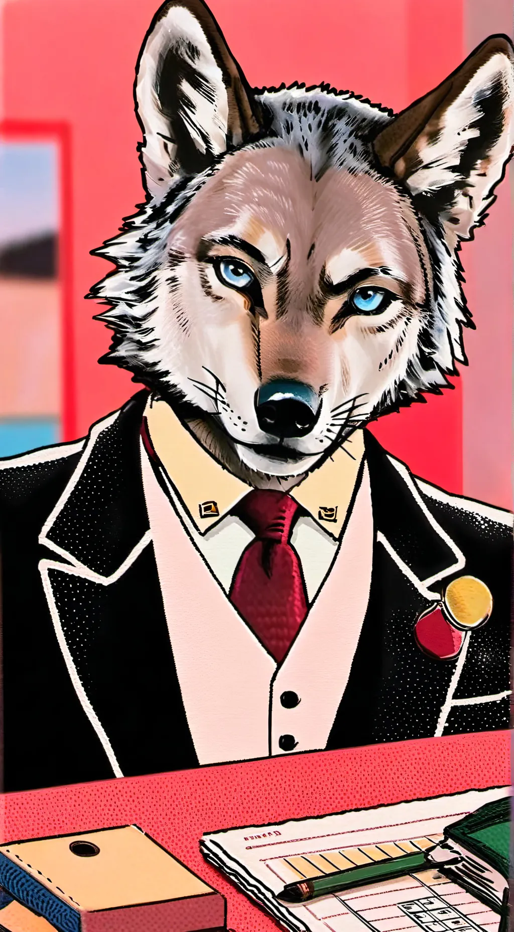 ai character: Wolfie the CEO background