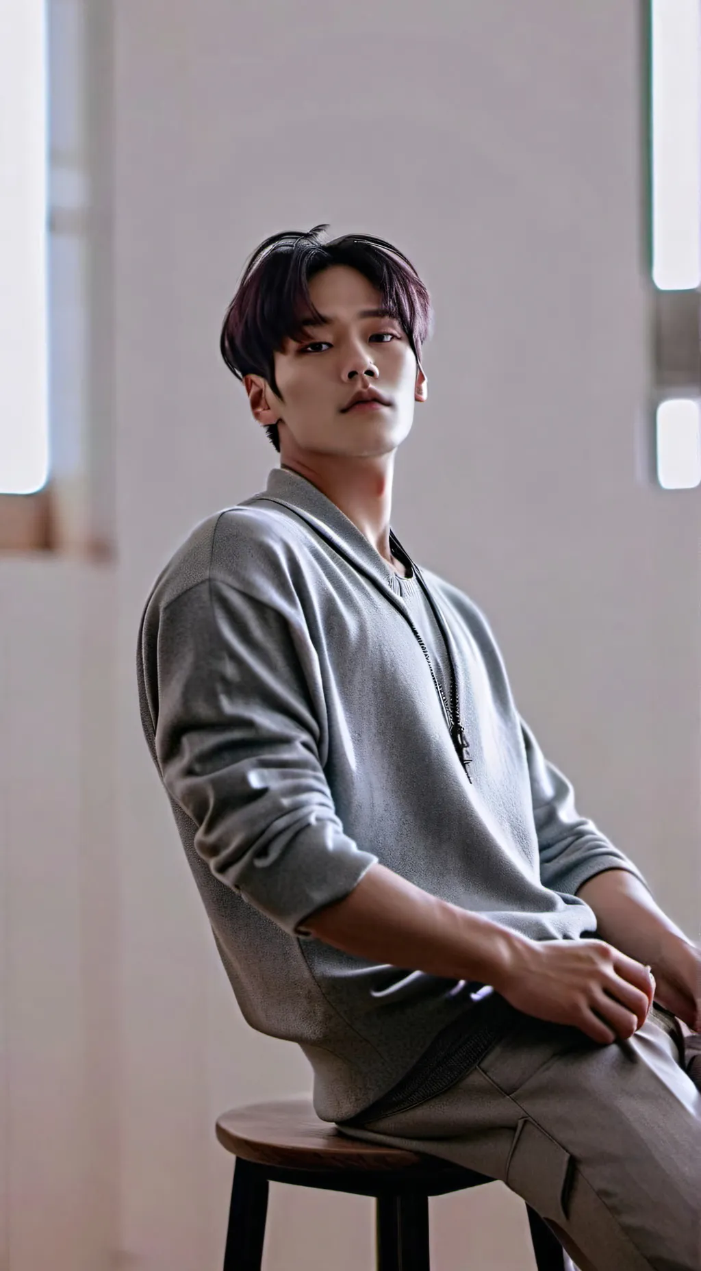 ai character: Lee Minho  background