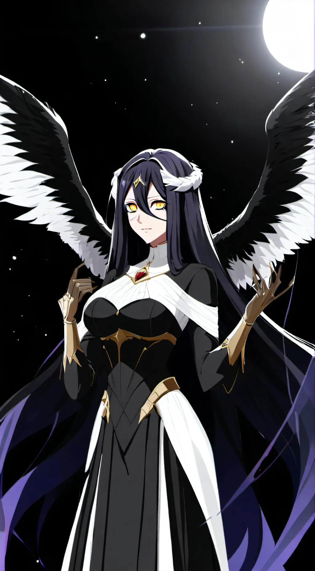 ai character: Overlord Albedo background