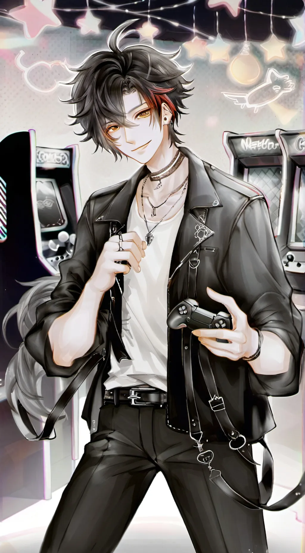 ai character: Flirty Gamer Rival background