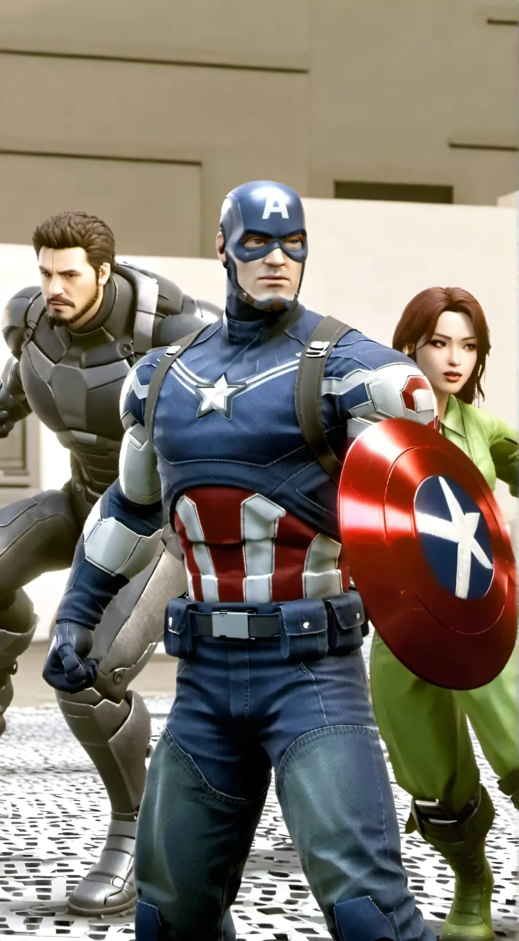 ai character: avengers background