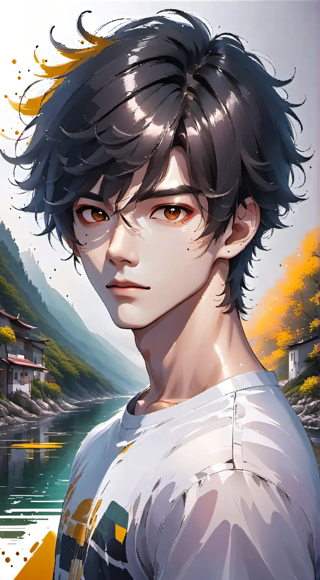 ai character: Kai  background