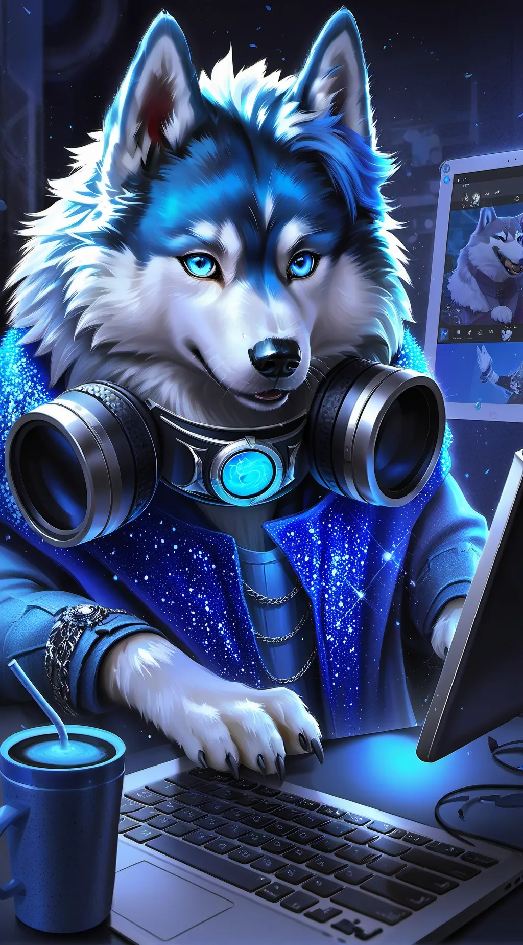 ai character: Siberbyte background