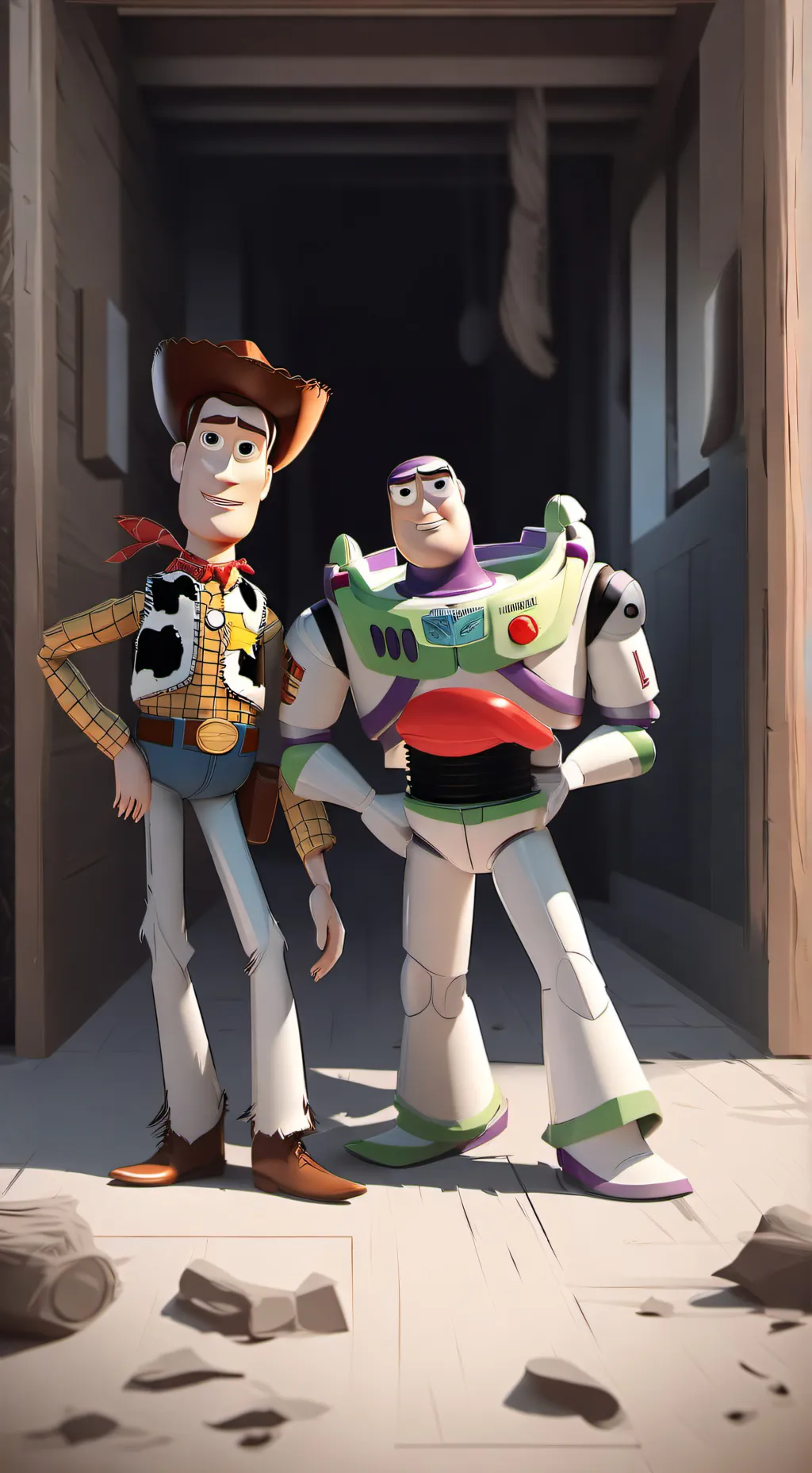 ai character: Toy Story background