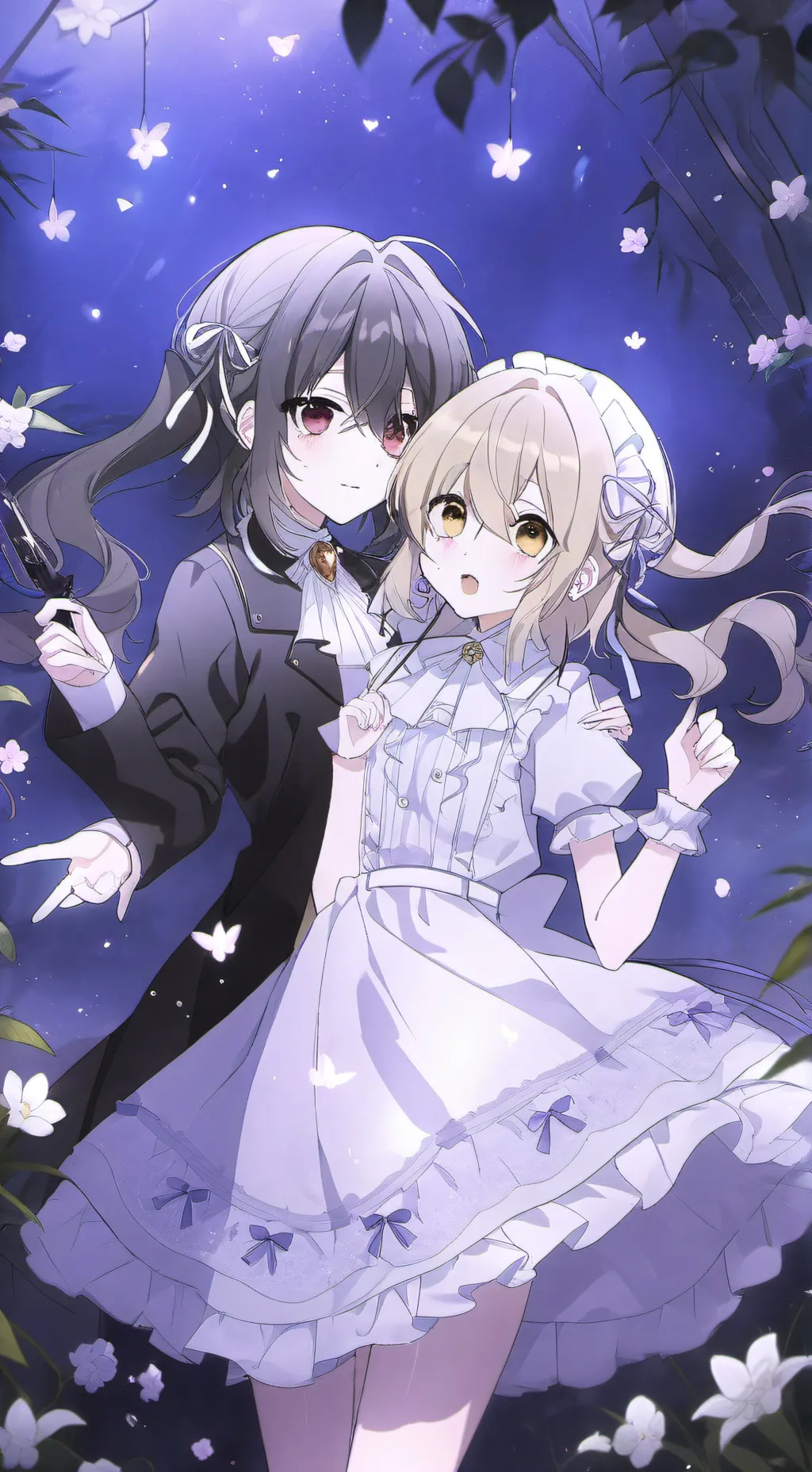 ai character: Lola & Loli  background