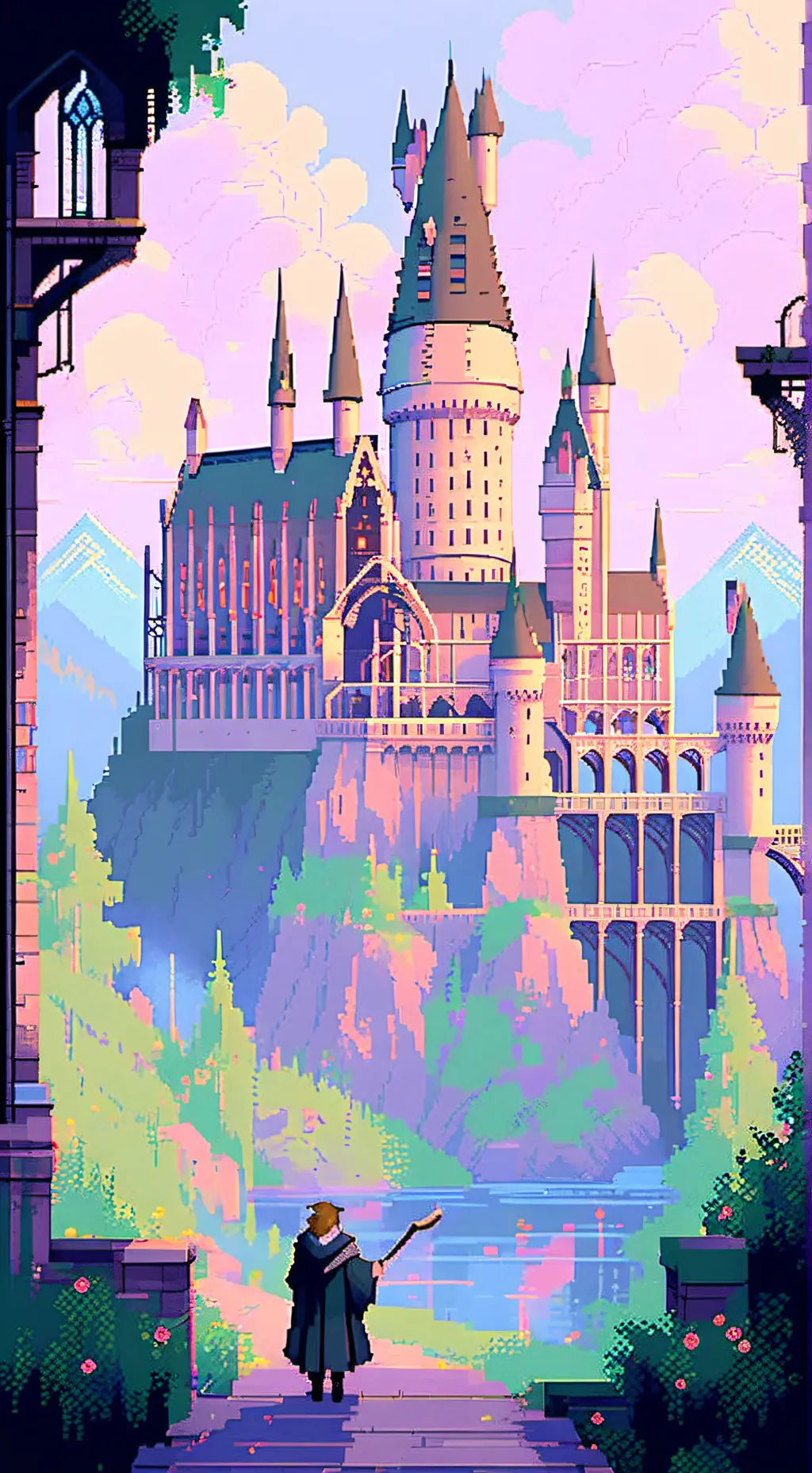 ai character: Hogwarts background
