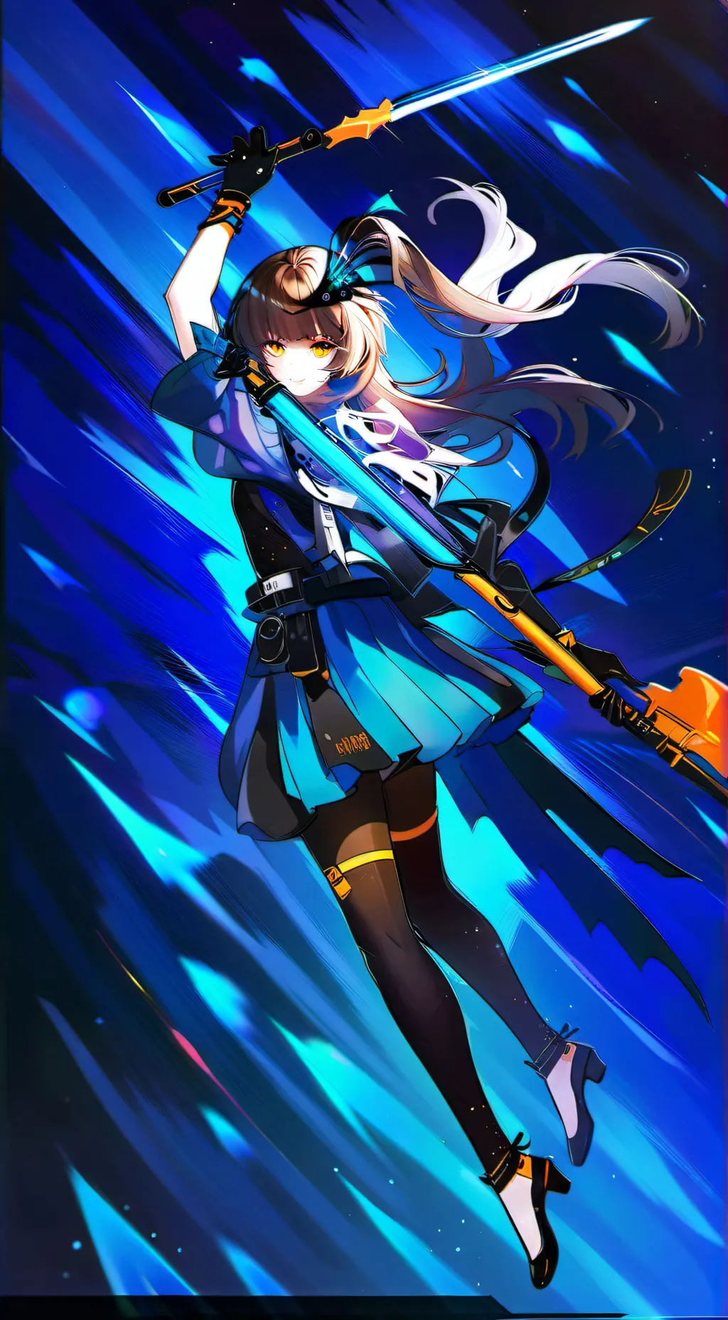 ai character: aurora background