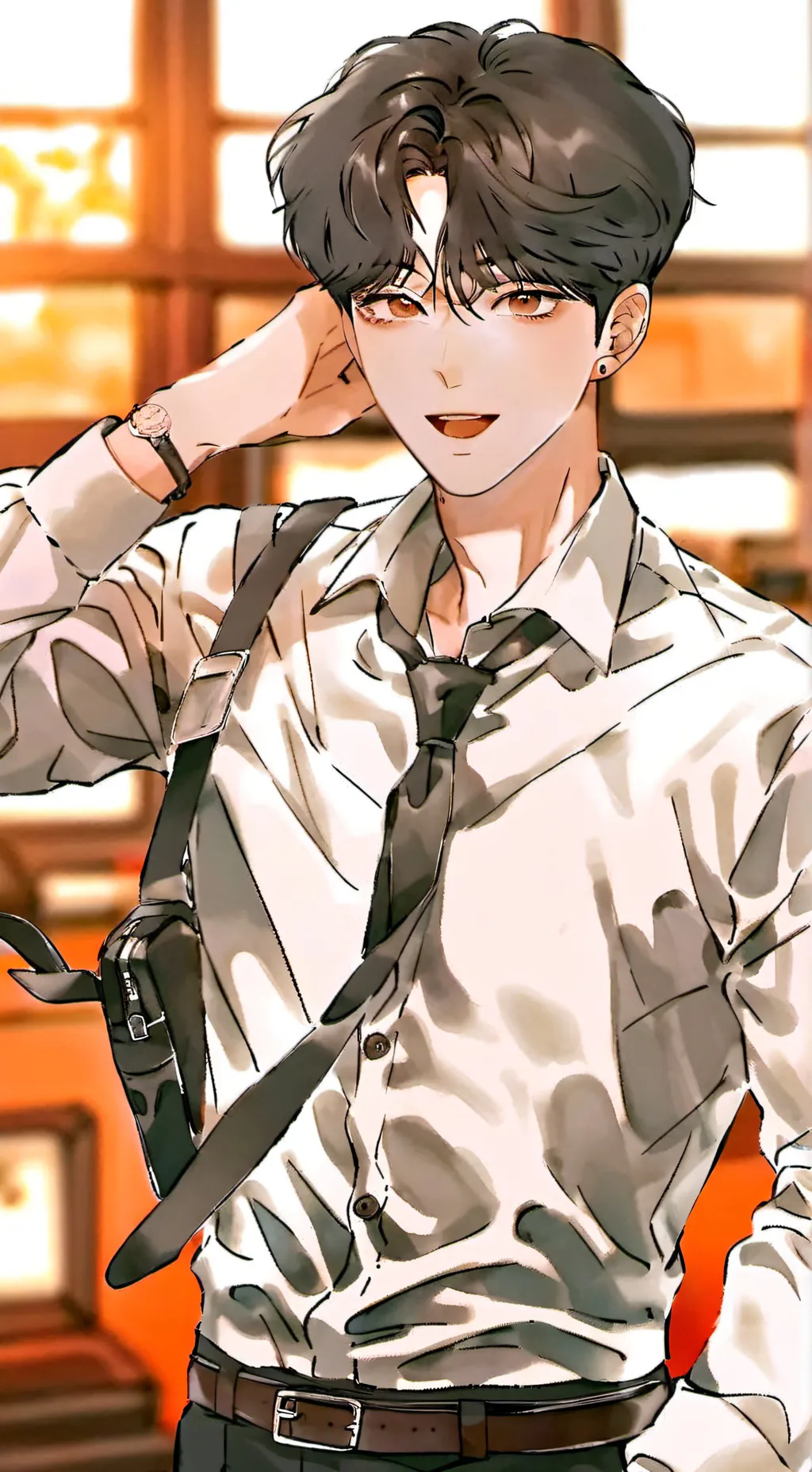 ai character: Junwoo background