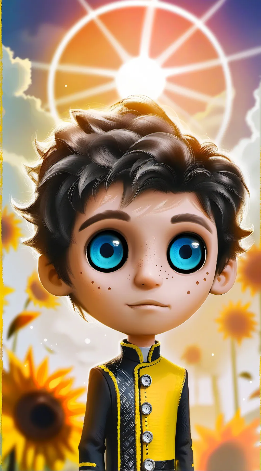 ai character: Sun(Sundrop) background