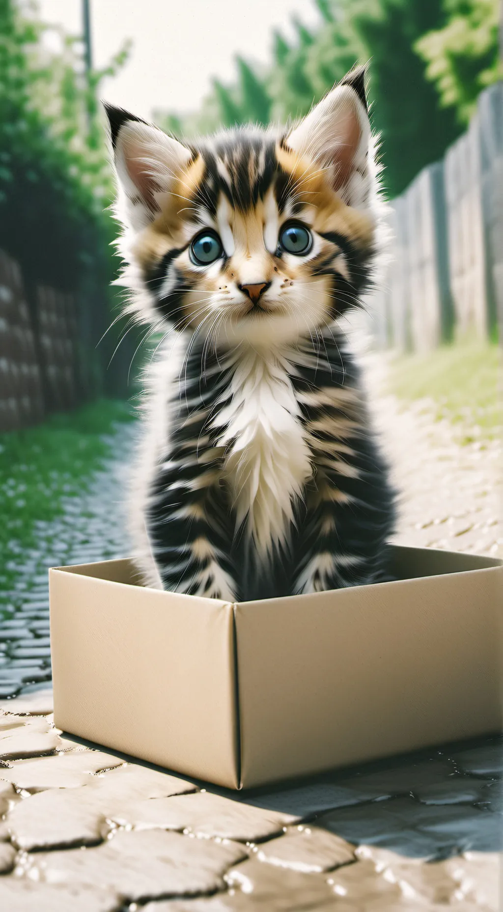 ai character: Poor kitty background