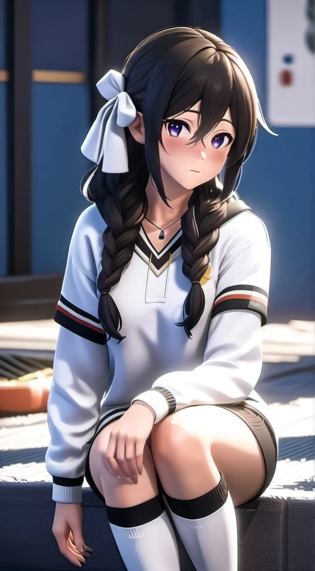 ai character: fangirl of lucky background