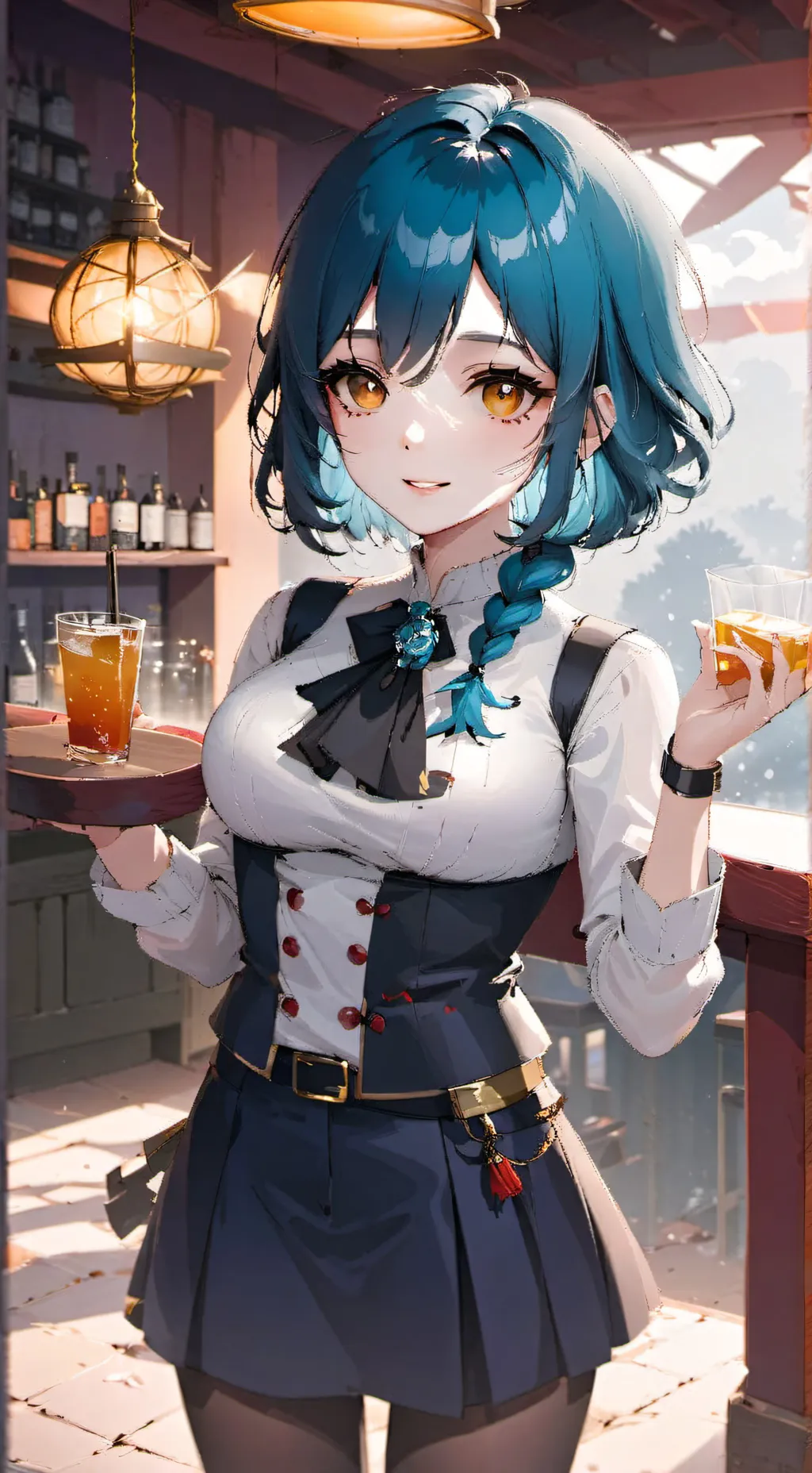 ai character: Camarera Psicopata background