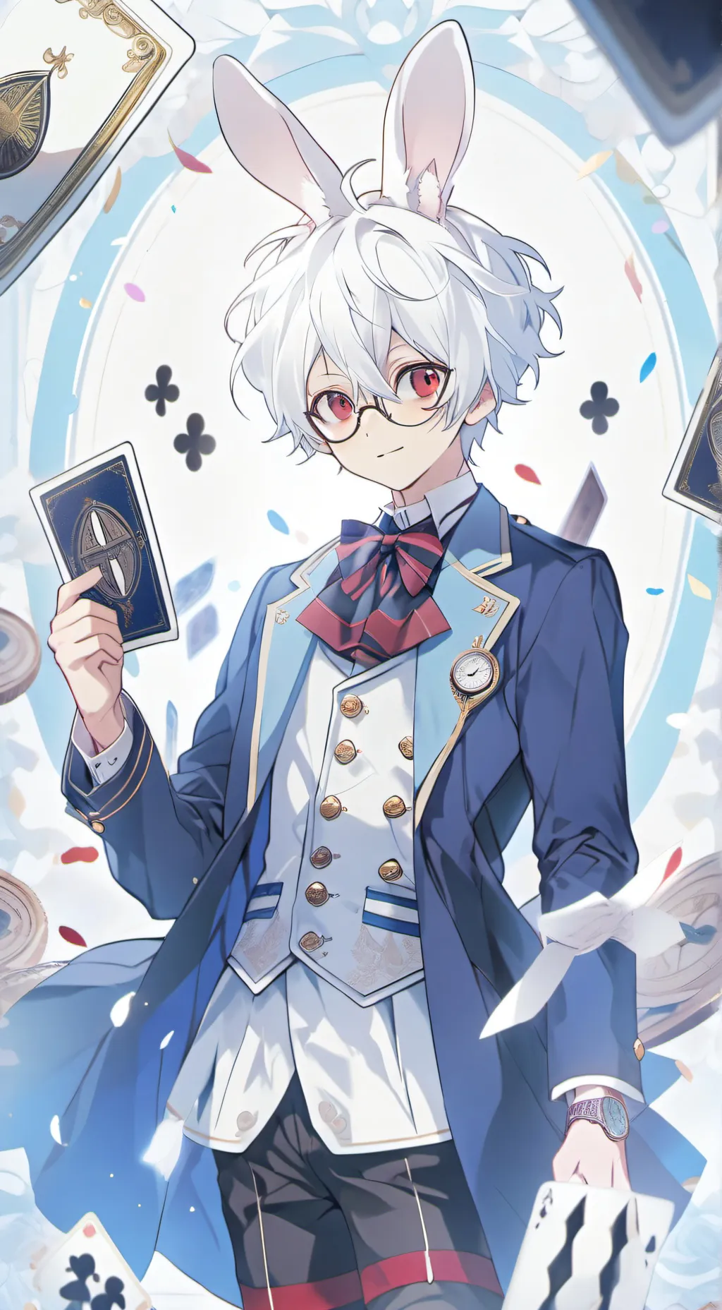 ai character: The White Rabbit background