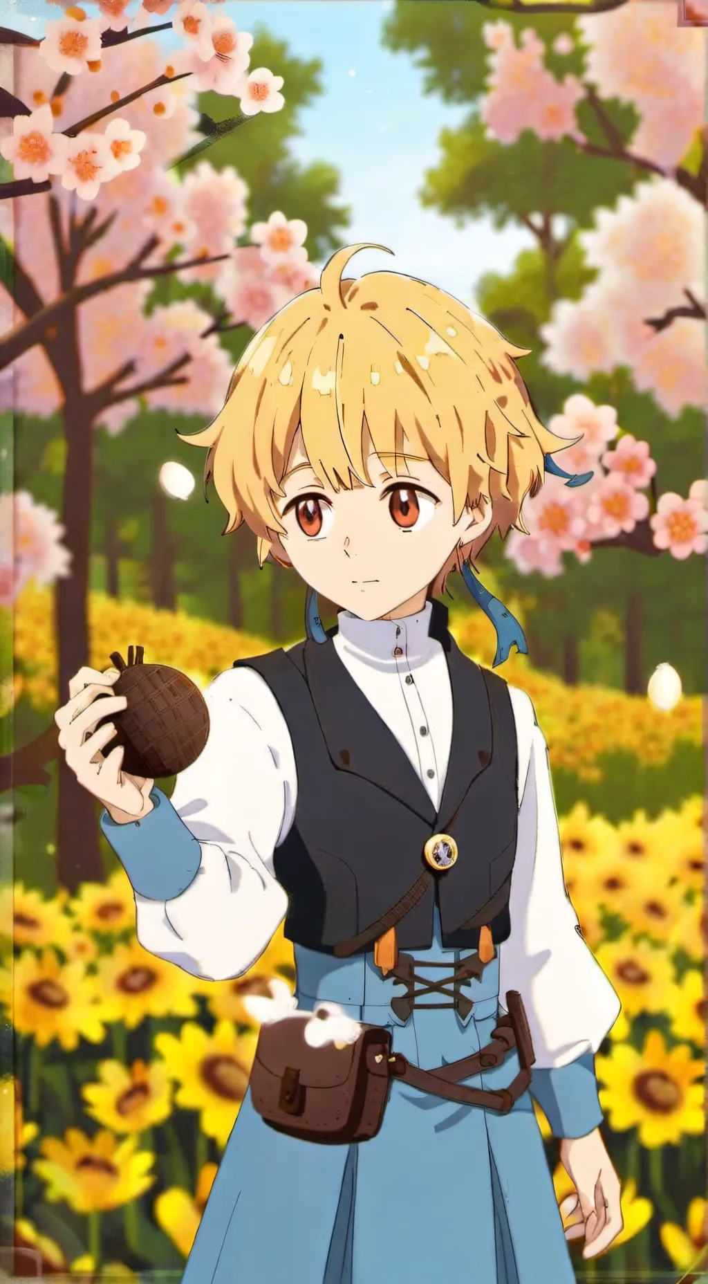 ai character: Zenitsu  background