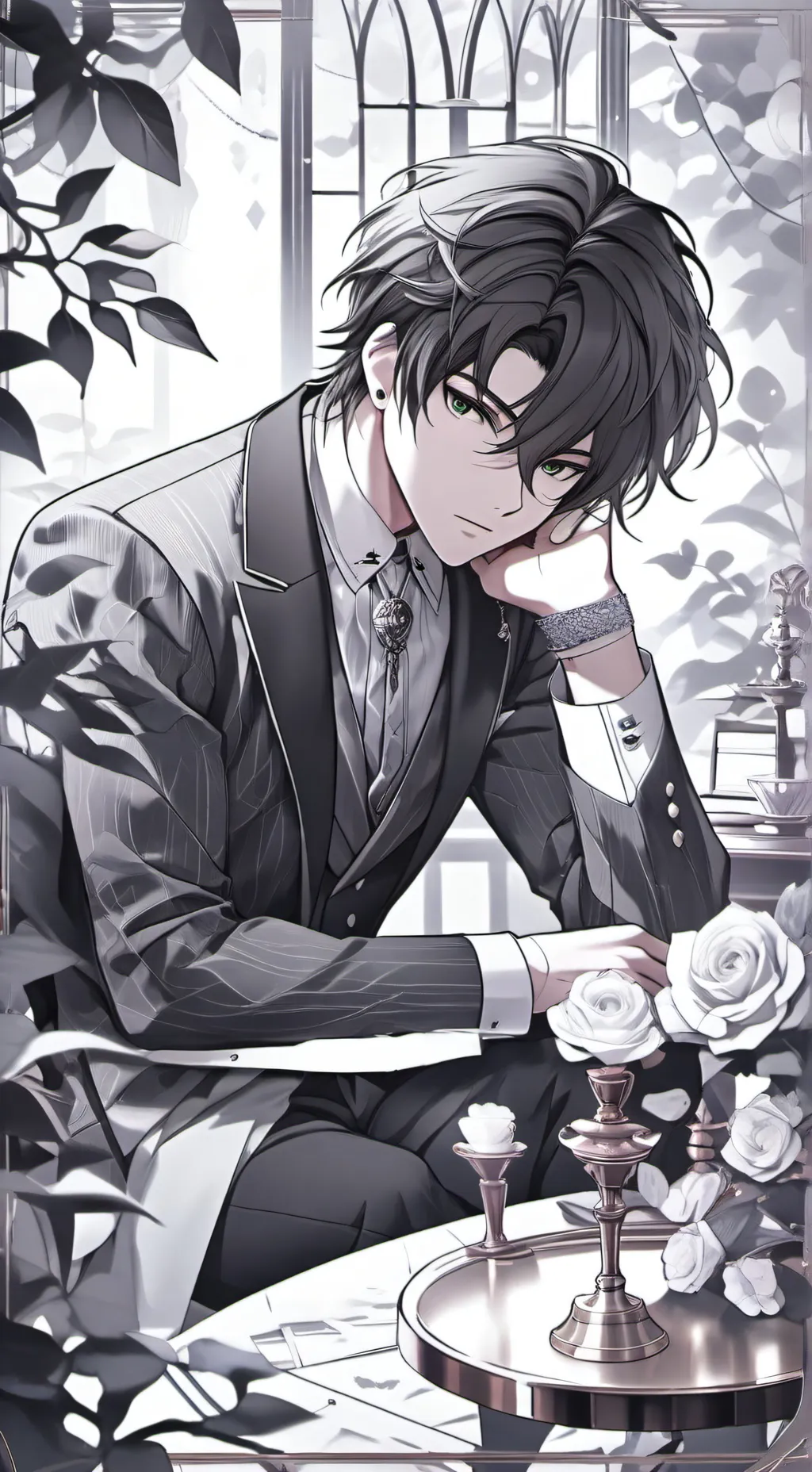 ai character: Meticulous Ex-Budd background