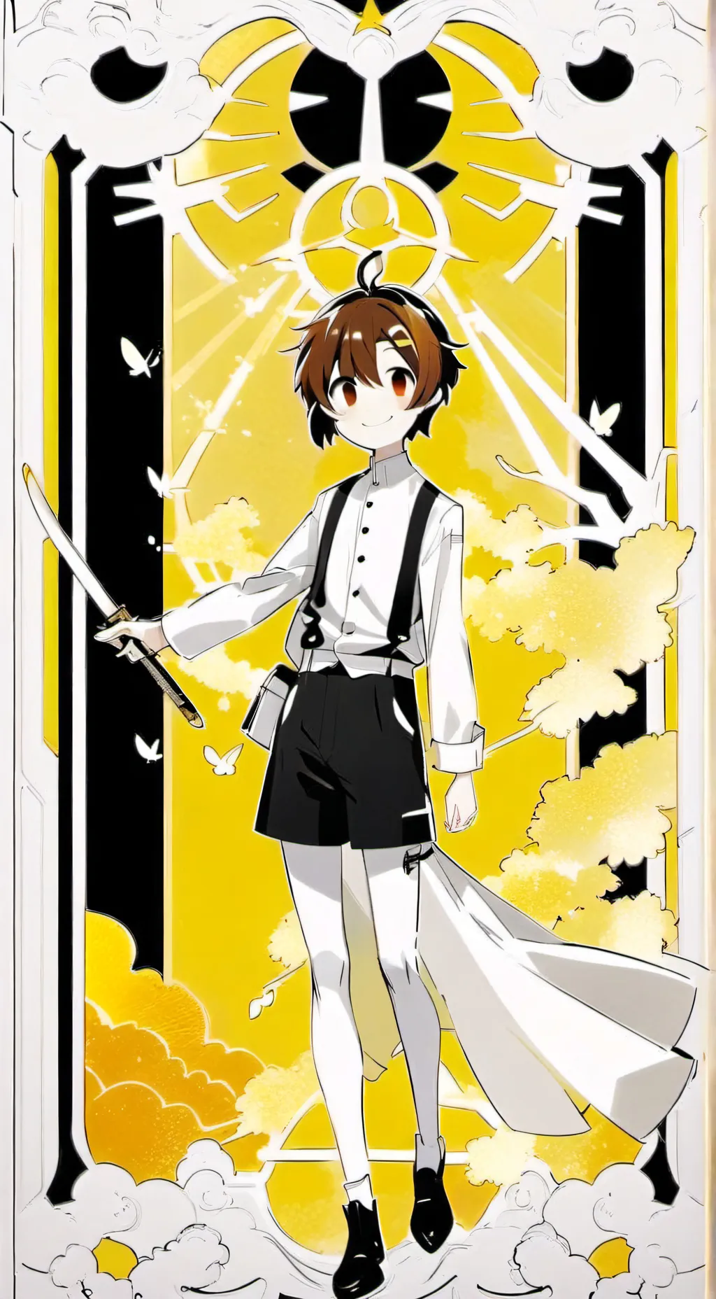 ai character: bacon boi  background