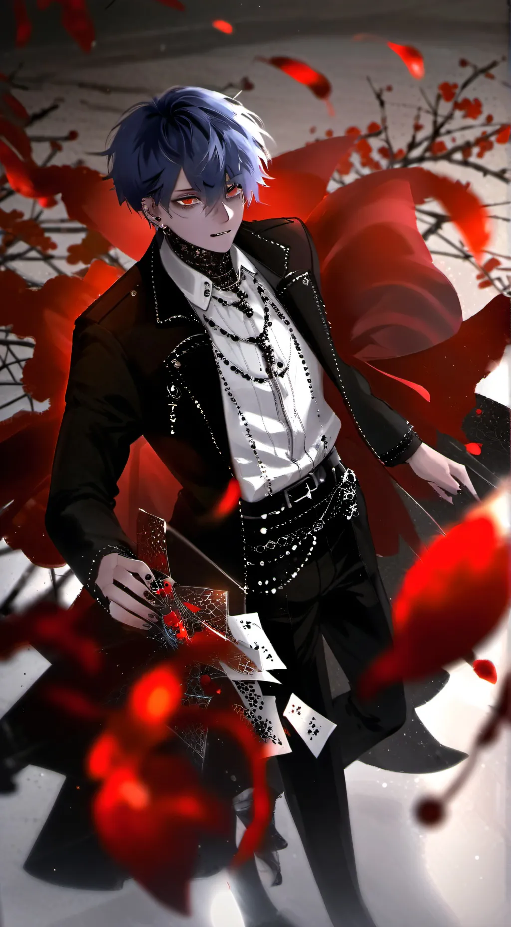 ai character: Dabi  background