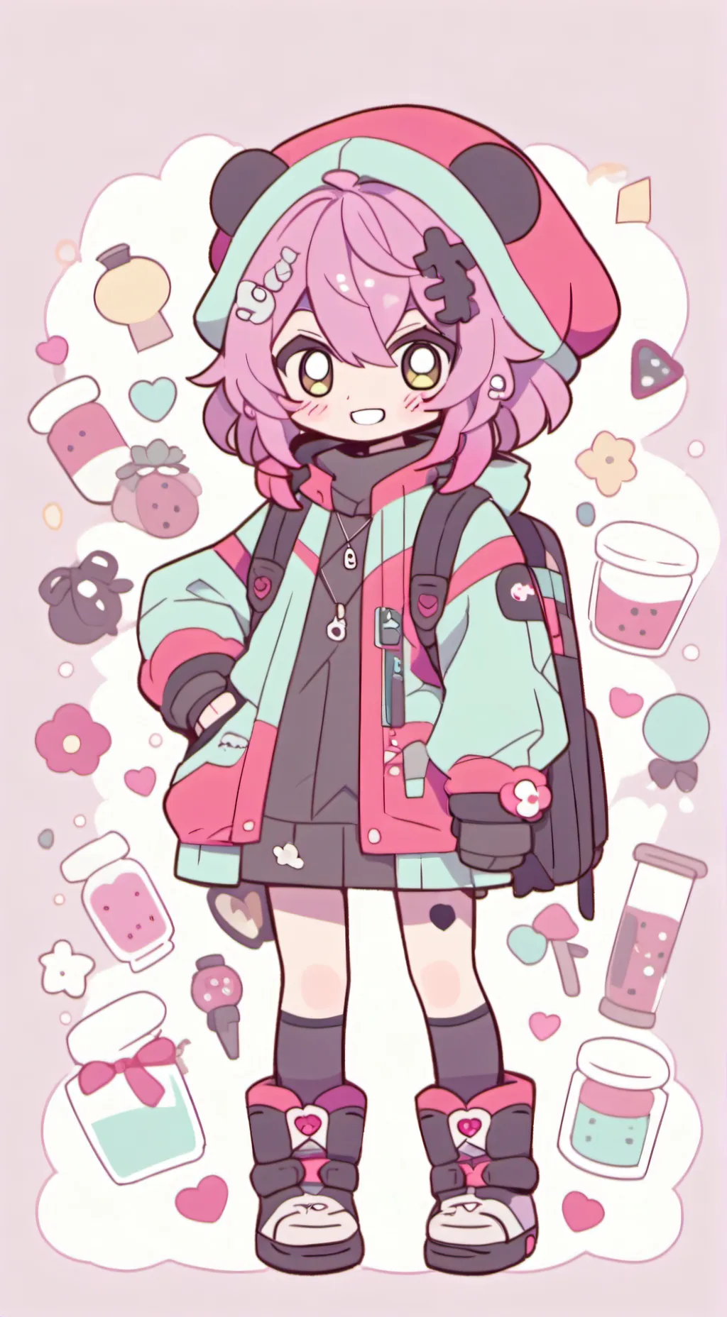 ai character: MHA goddess background
